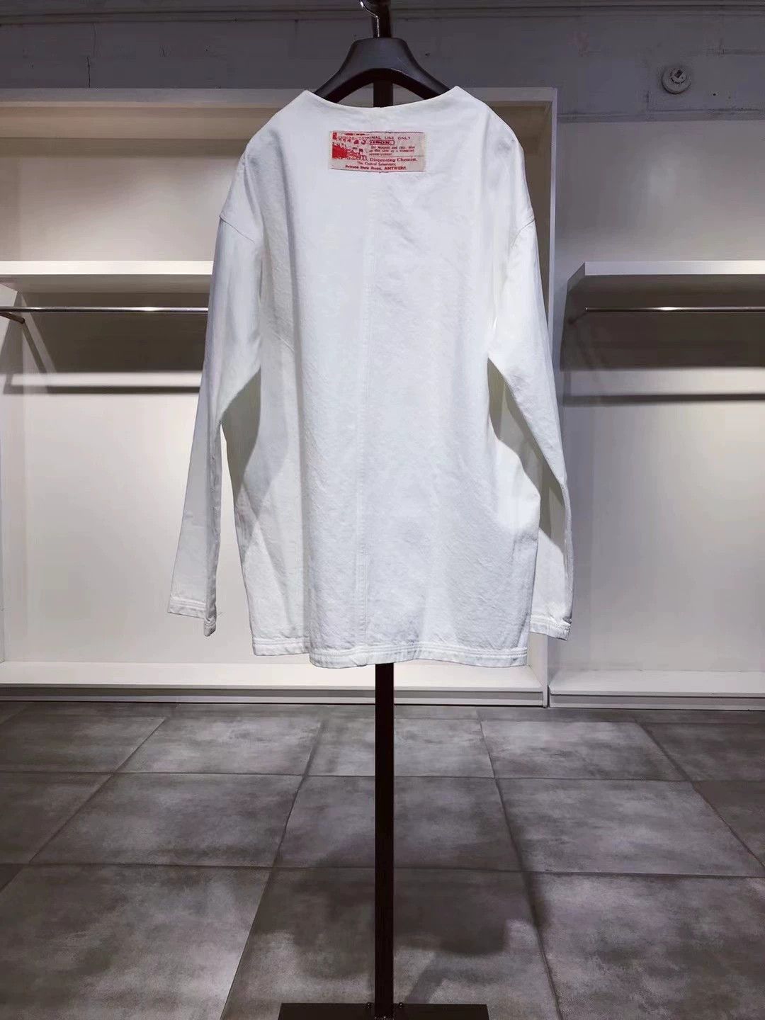 Raf Simons RAF SIMONS V-neck loose fit top with long sleeves -DMC Size US M / EU 48-50 / 2 - 3 Thumbnail