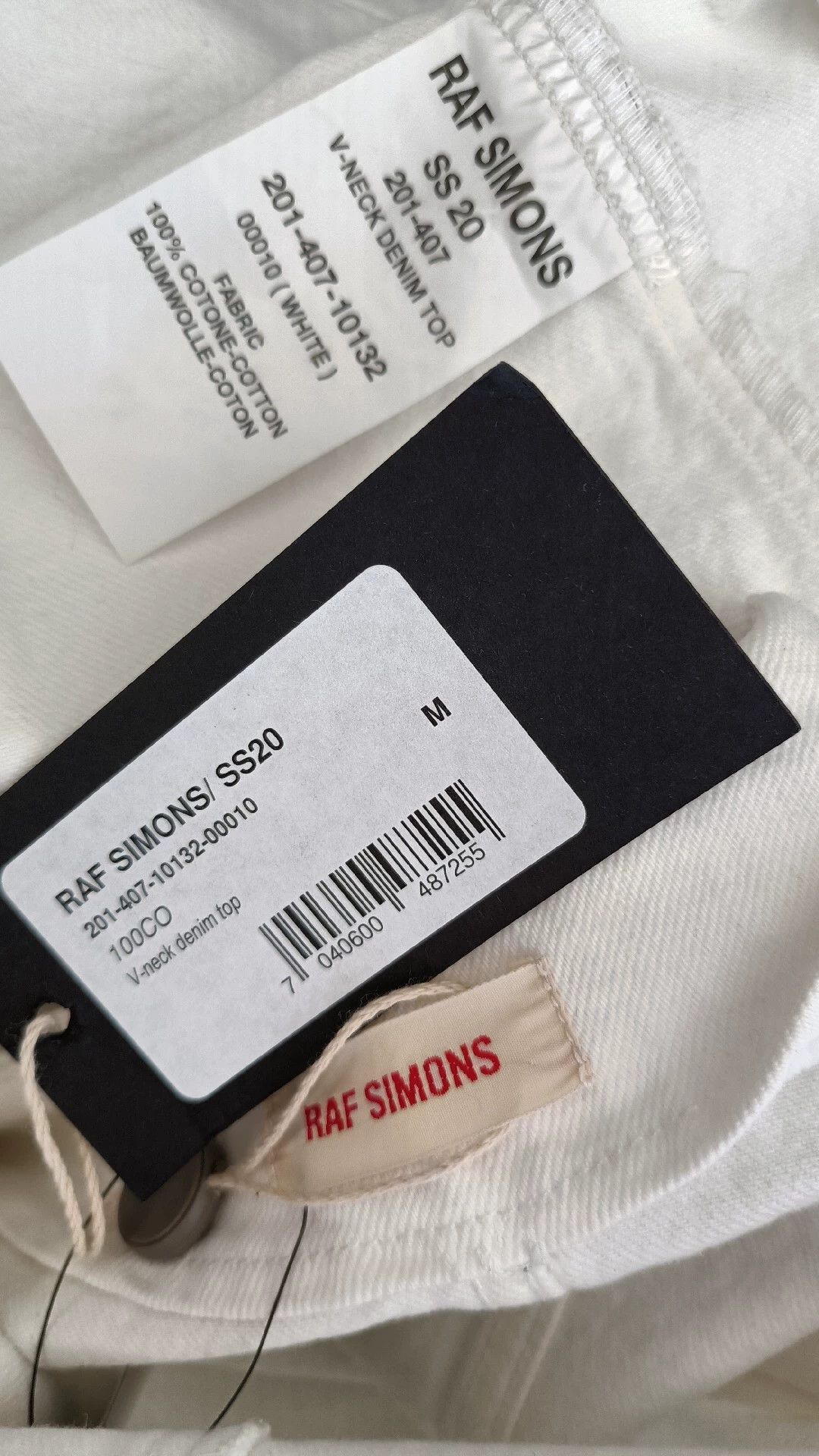 Raf Simons RAF SIMONS V-neck loose fit top with long sleeves -DMC Size US M / EU 48-50 / 2 - 4 Thumbnail