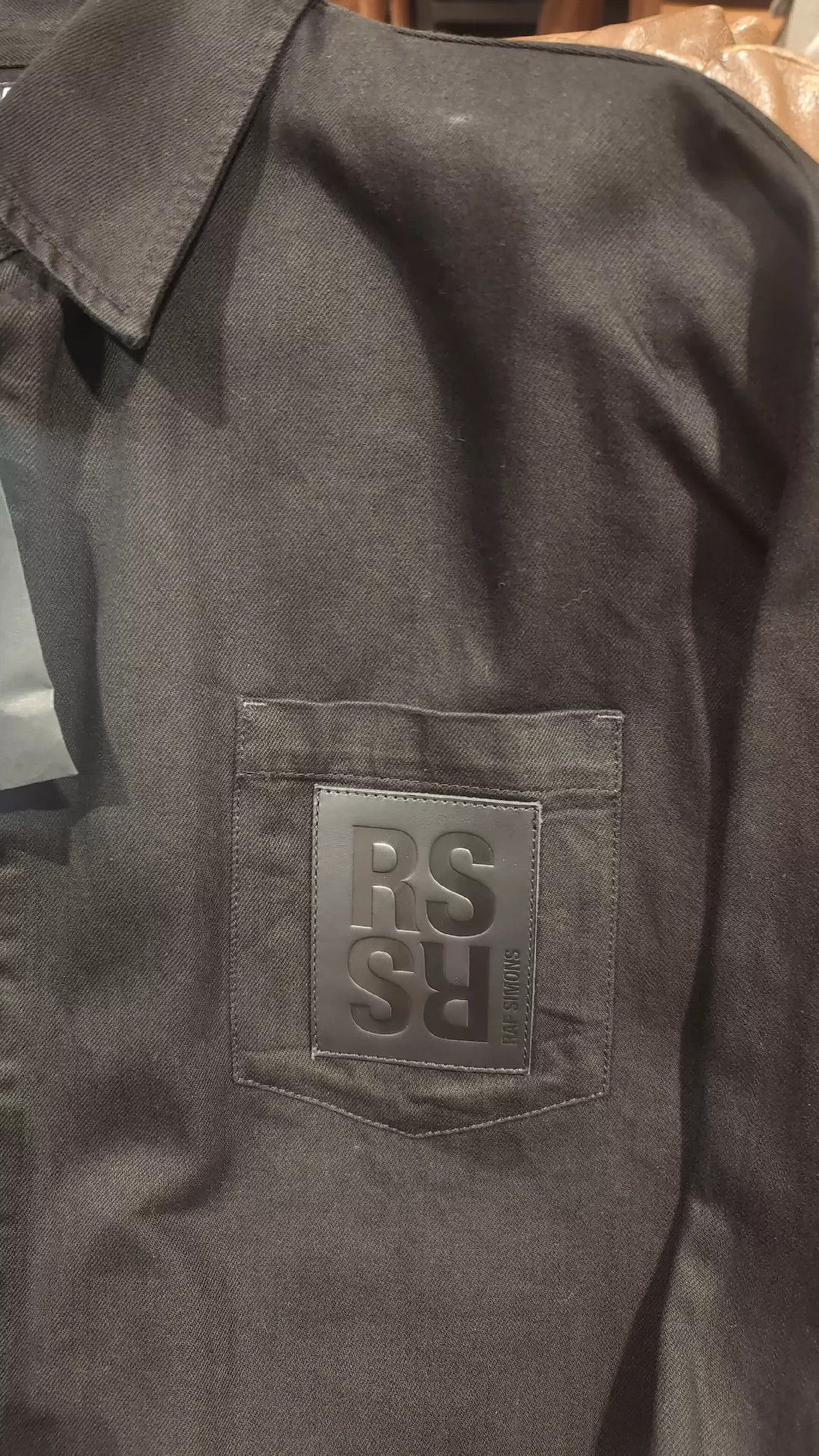 Raf Simons Raf Simons 22fw Black Brand silhouette denim jacket -DMC Size US L / EU 52-54 / 3 - 2 Thumbnail