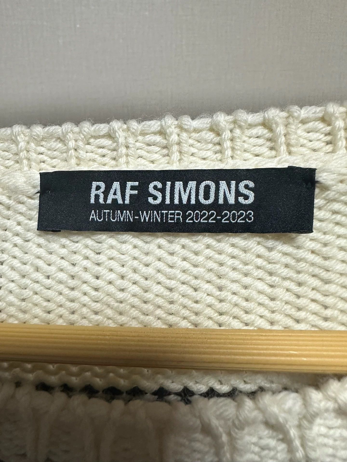 Raf Simons Raf Simons RS beige knitted sweater -DMC Size US S / EU 44-46 / 1 - 3 Thumbnail