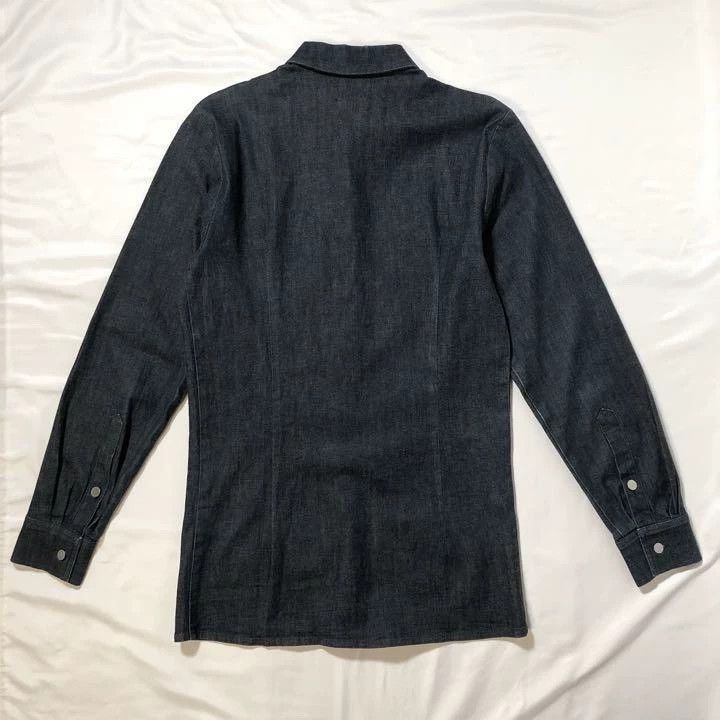 Raf Simons Raf simons 15ss Leather Patch Denim Shirt -DMC Size US S / EU 44-46 / 1 - 6 Thumbnail