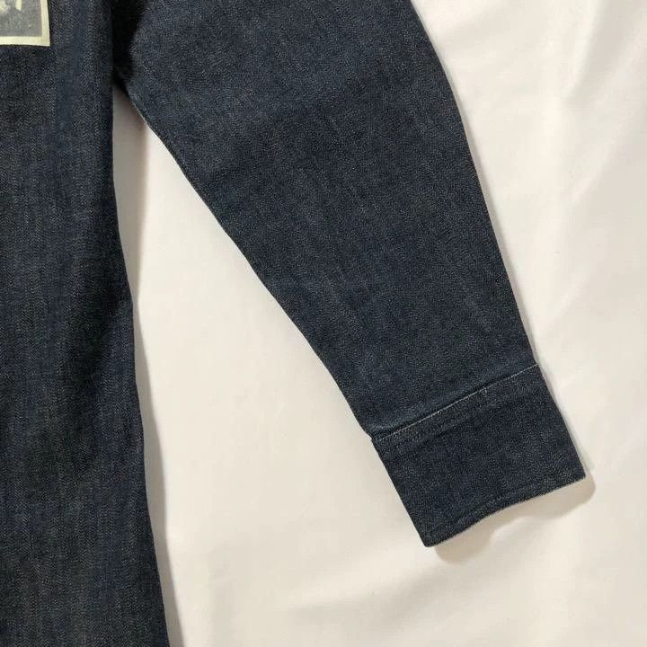 Raf Simons Raf simons 15ss Leather Patch Denim Shirt -DMC Size US S / EU 44-46 / 1 - 8 Thumbnail