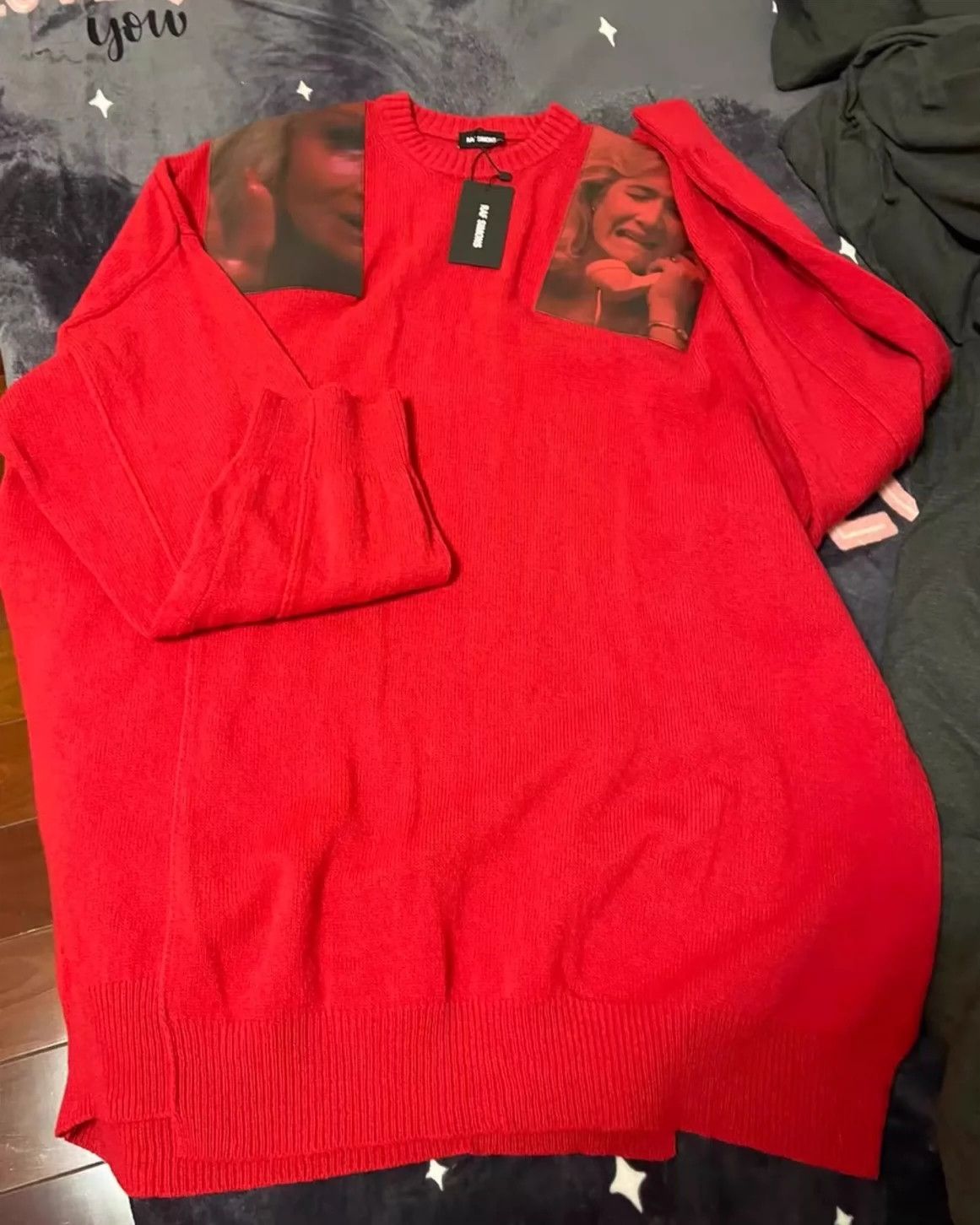 Raf Simons Raf Simons Double Patch Cloth Portrait Knitted Sweater -DMC Size US XS / EU 42 / 0 - 2 Thumbnail