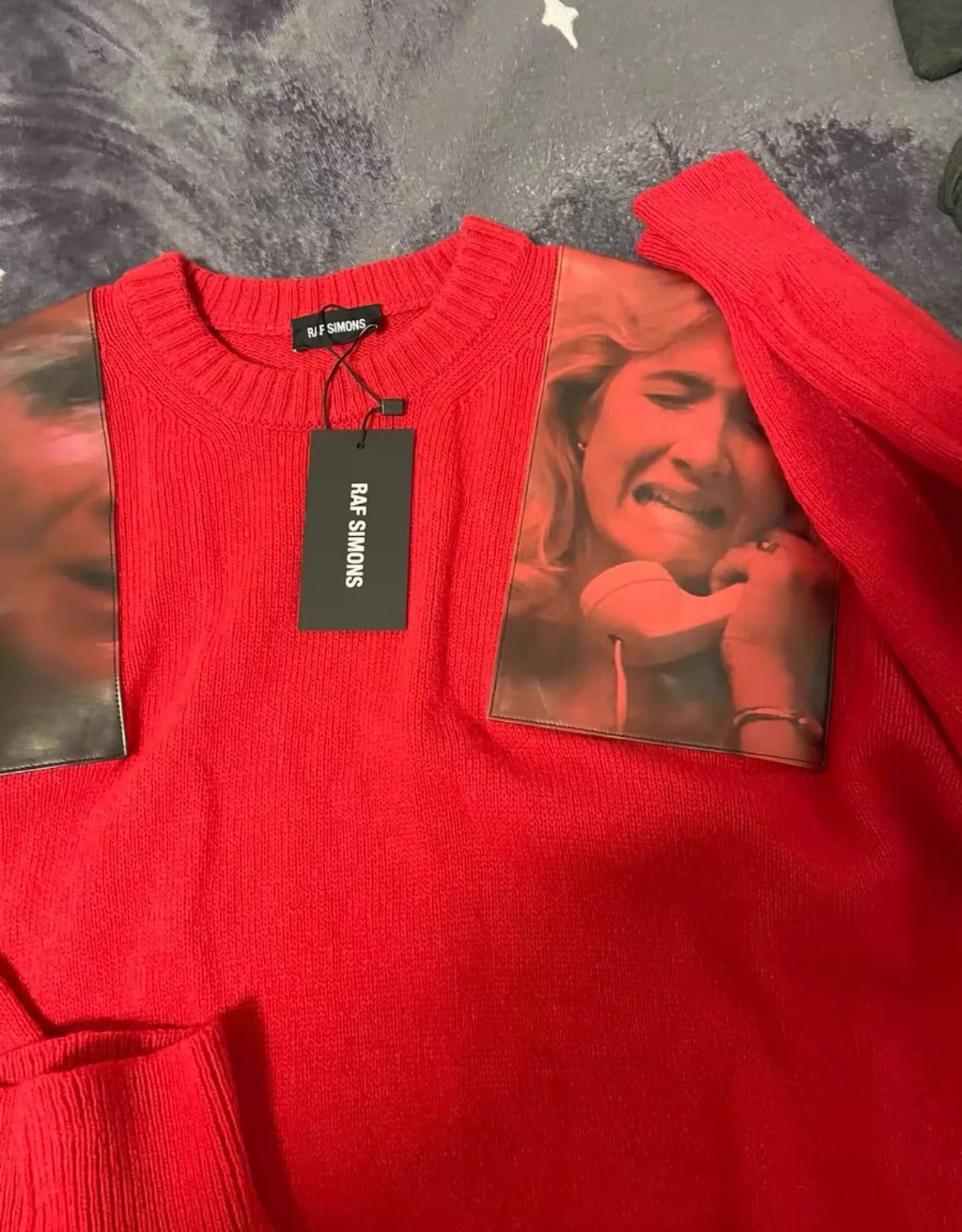 Raf Simons Raf Simons Double Patch Cloth Portrait Knitted Sweater -DMC Size US XS / EU 42 / 0 - 3 Thumbnail