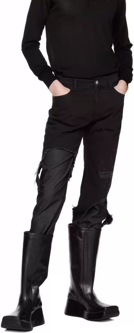 Raf Simons Raf Simons SS23 final season new layered ripped jeans -DMC Size US 31 - 6 Thumbnail