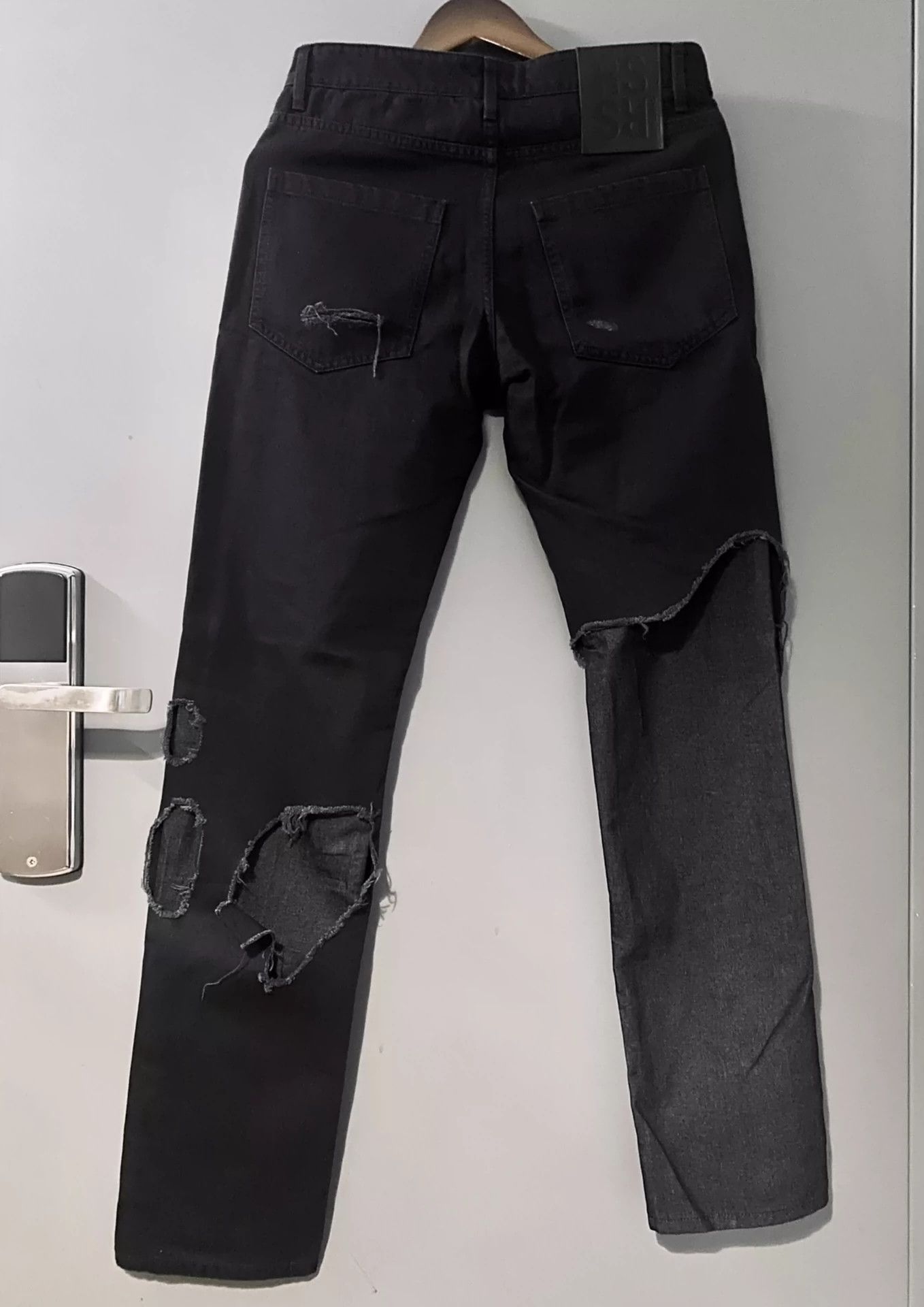Raf Simons Raf Simons SS23 final season new layered ripped jeans -DMC Size US 31 - 2 Thumbnail