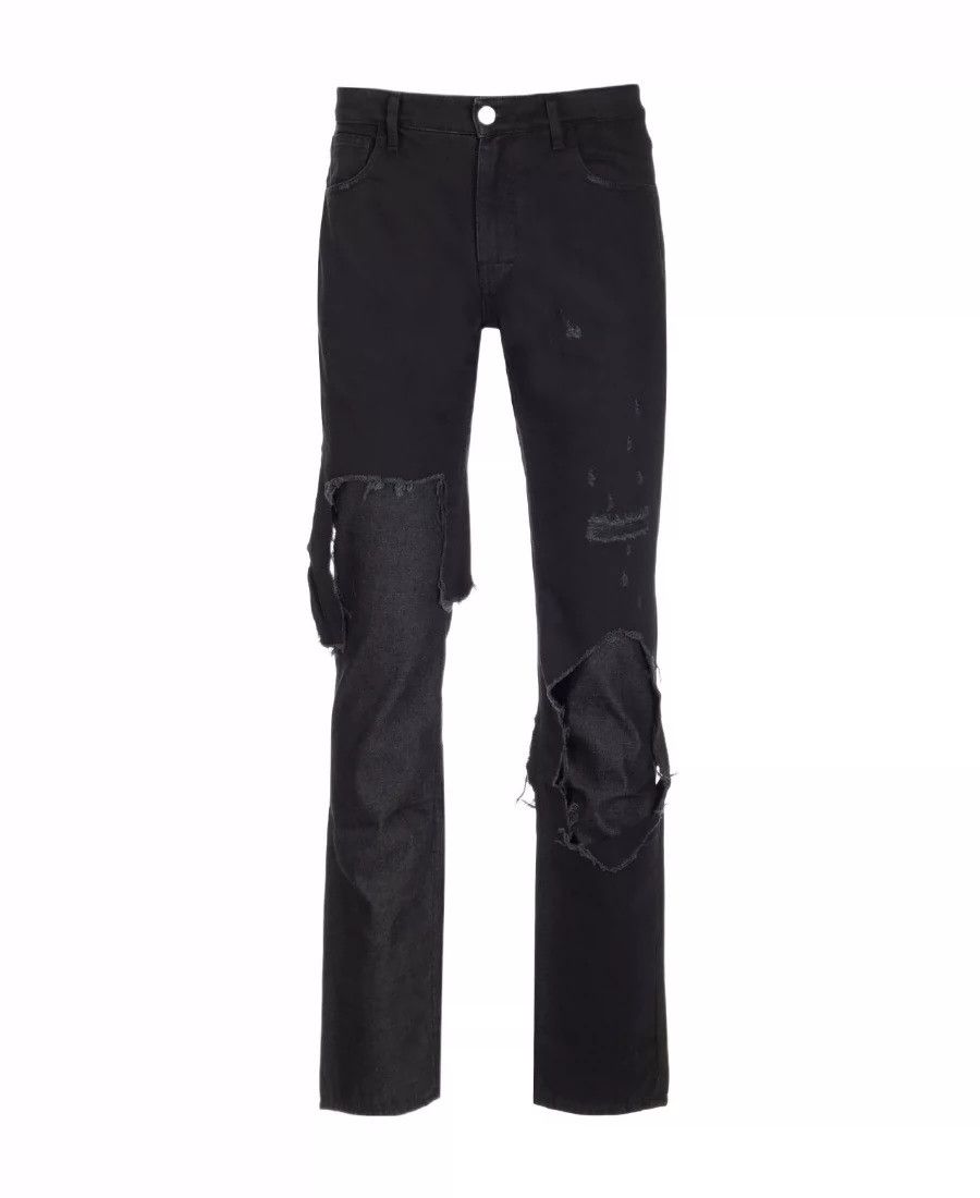 Raf Simons Raf Simons SS23 final season new layered ripped jeans -DMC Size US 31 - 5 Thumbnail