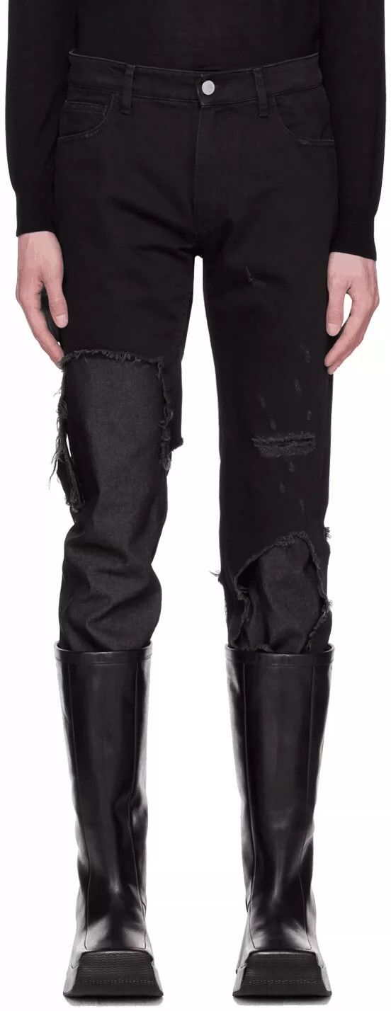 Raf Simons Raf Simons SS23 final season new layered ripped jeans -DMC Size US 31 - 7 Thumbnail