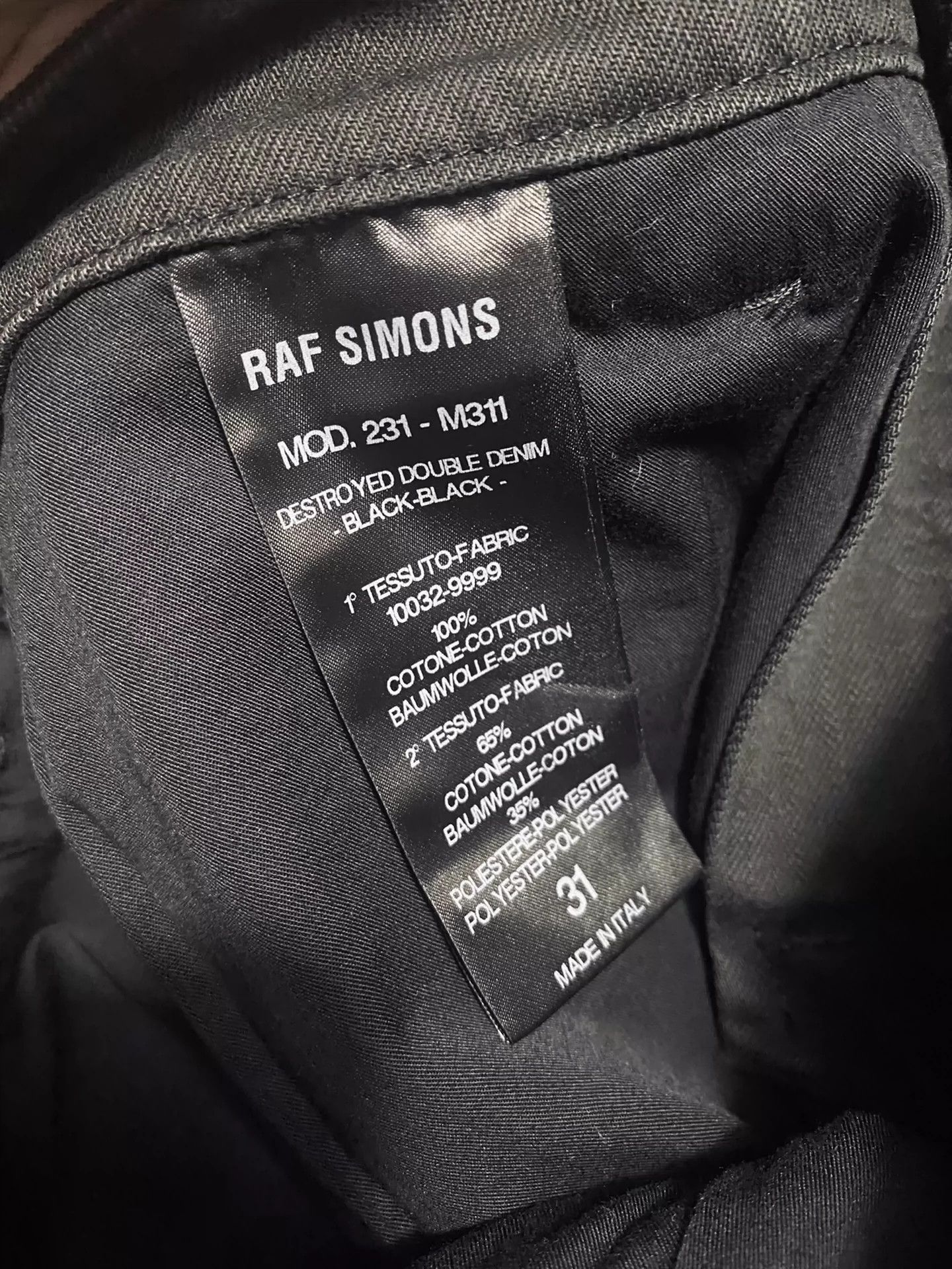 Raf Simons Raf Simons SS23 final season new layered ripped jeans -DMC Size US 31 - 4 Thumbnail