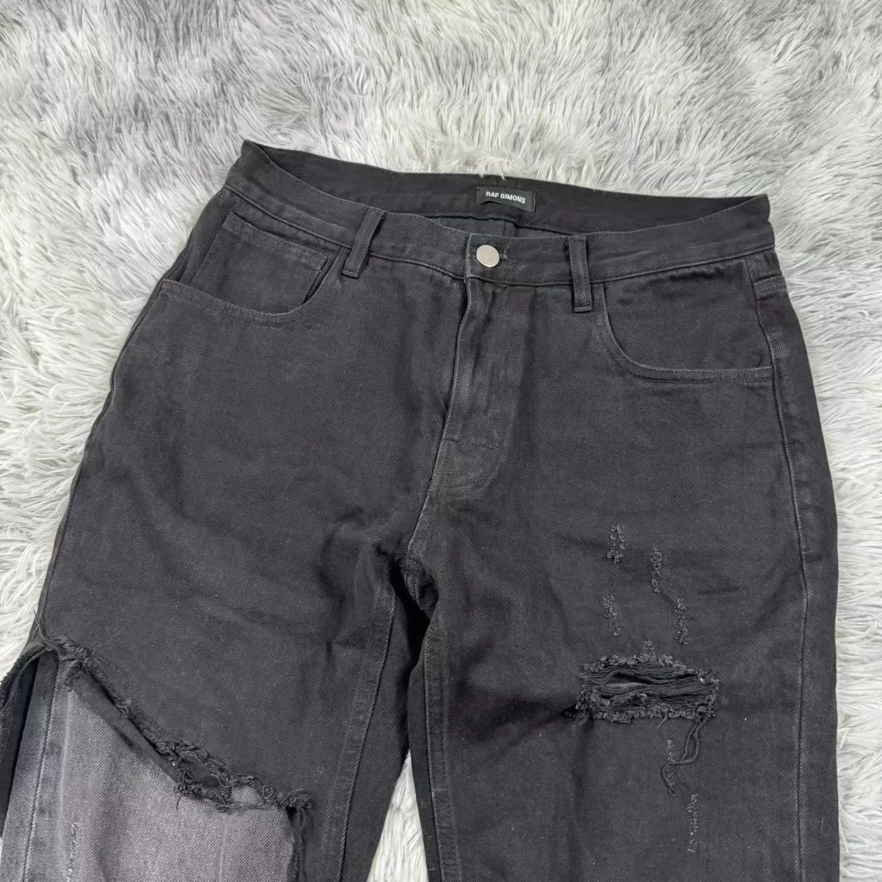 Raf Simons Raf Simons19AW Double layered Destruction Jeans -DMC Size US 30 / EU 46 - 3 Thumbnail