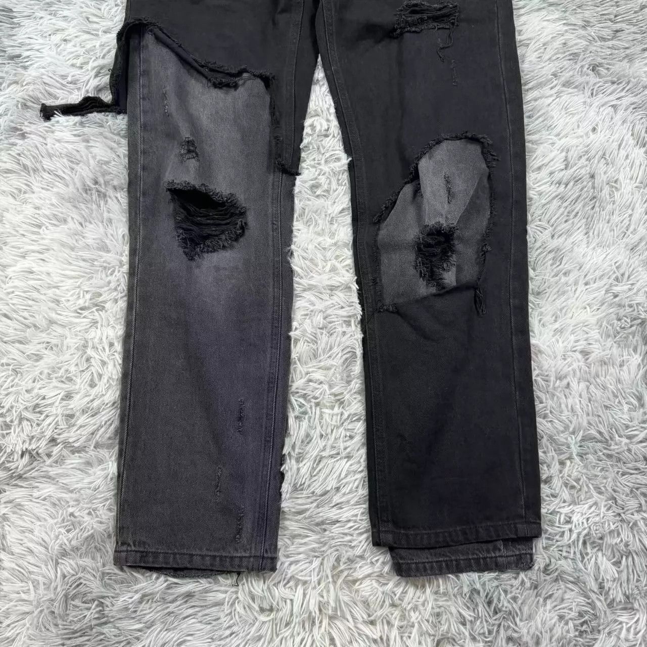 Raf Simons Raf Simons19AW Double layered Destruction Jeans -DMC Size US 30 / EU 46 - 2 Thumbnail
