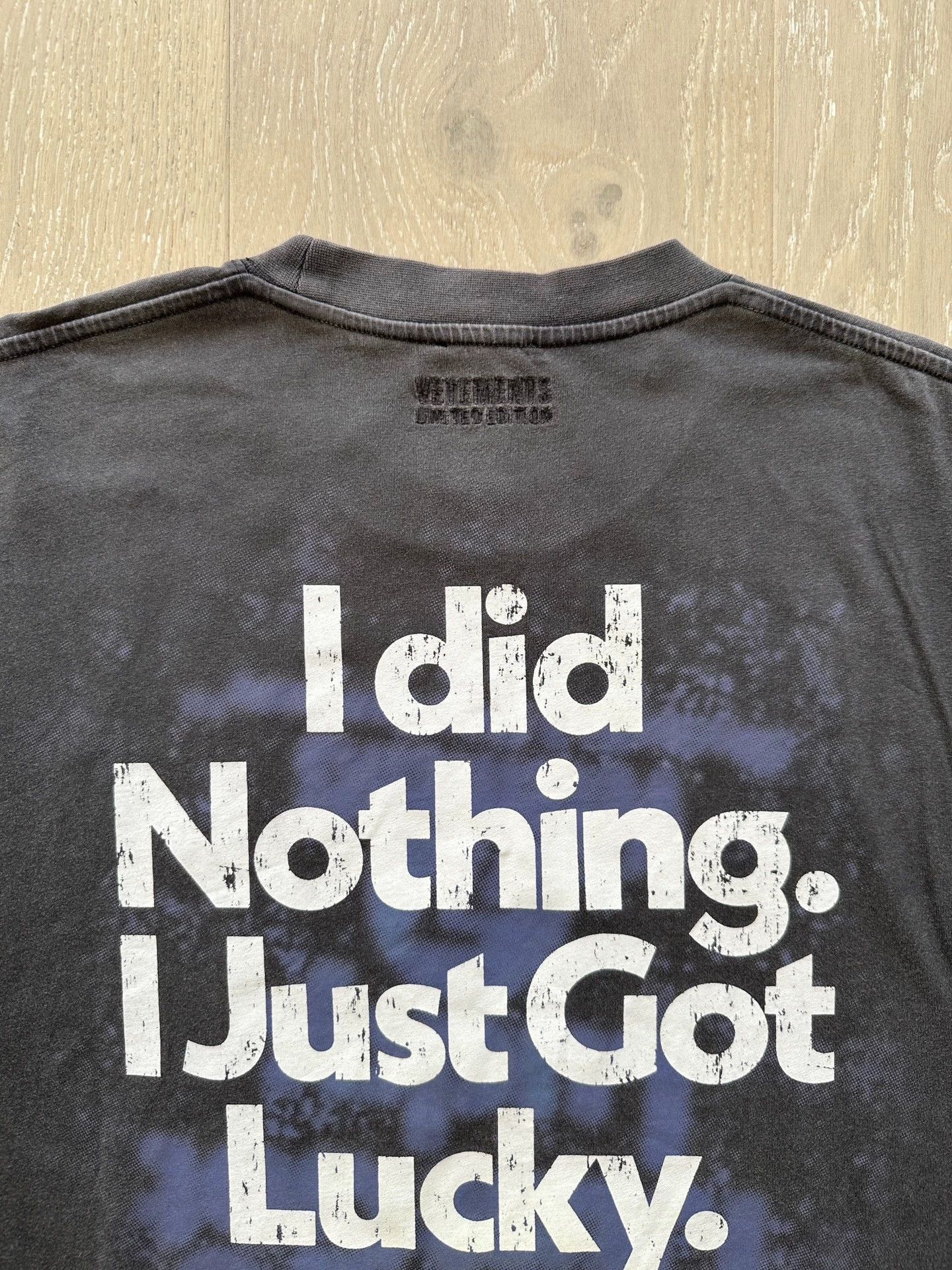 Vetements Vetements 22AW Show Lucky Slogan Printed Laundry T-shirt -DMC Size US S / EU 44-46 / 1 - 4 Thumbnail