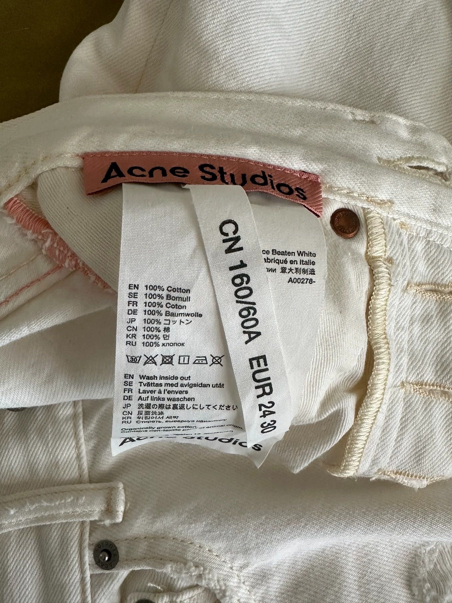 Acne Studios Acne white denim shorts - -DMC Size US 26 / EU 42 - 4 Thumbnail