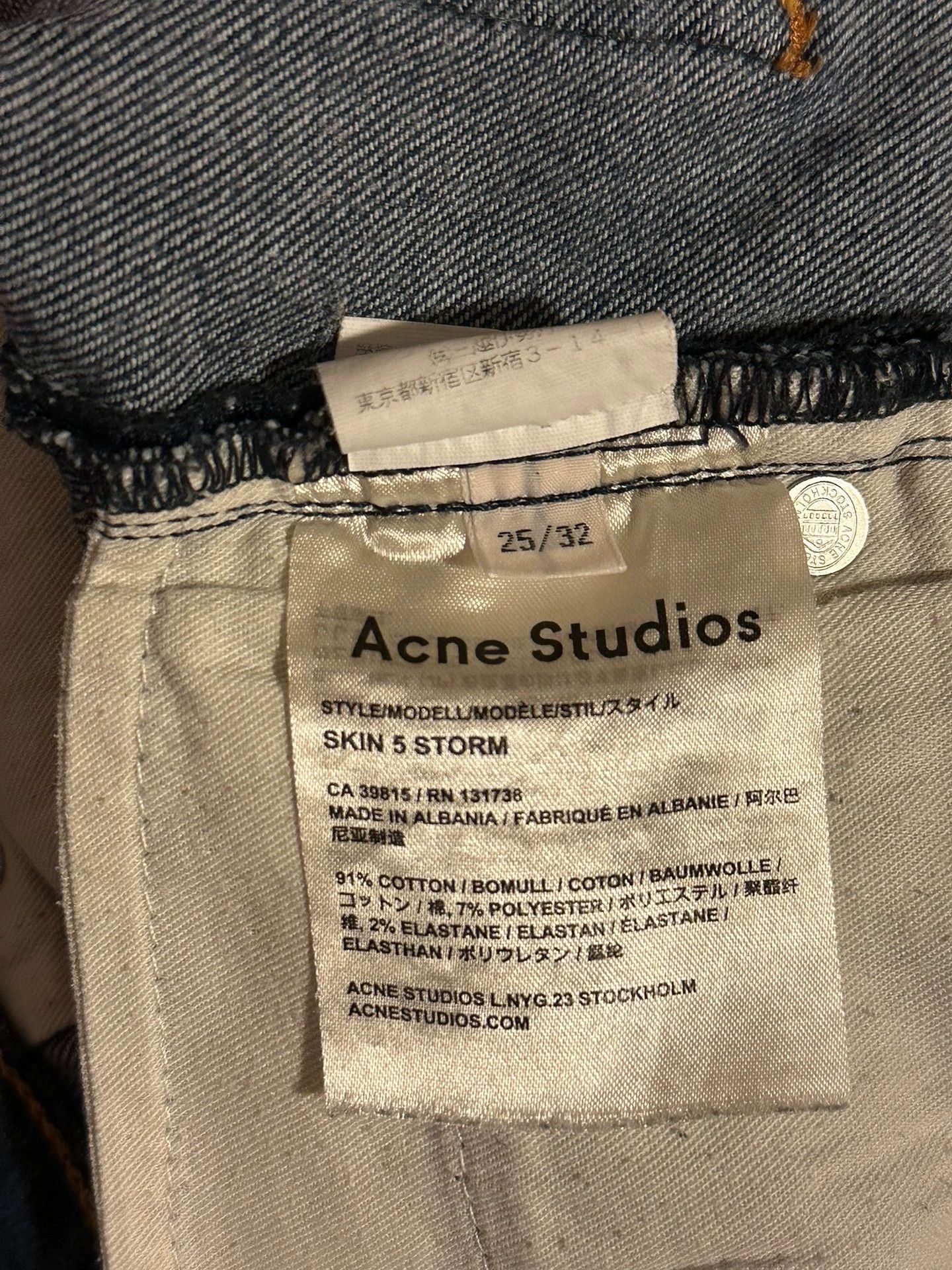 Acne Studios acne studios skin5 women's washed blue jeans - -DMC Size US 32 / EU 48 - 4 Thumbnail