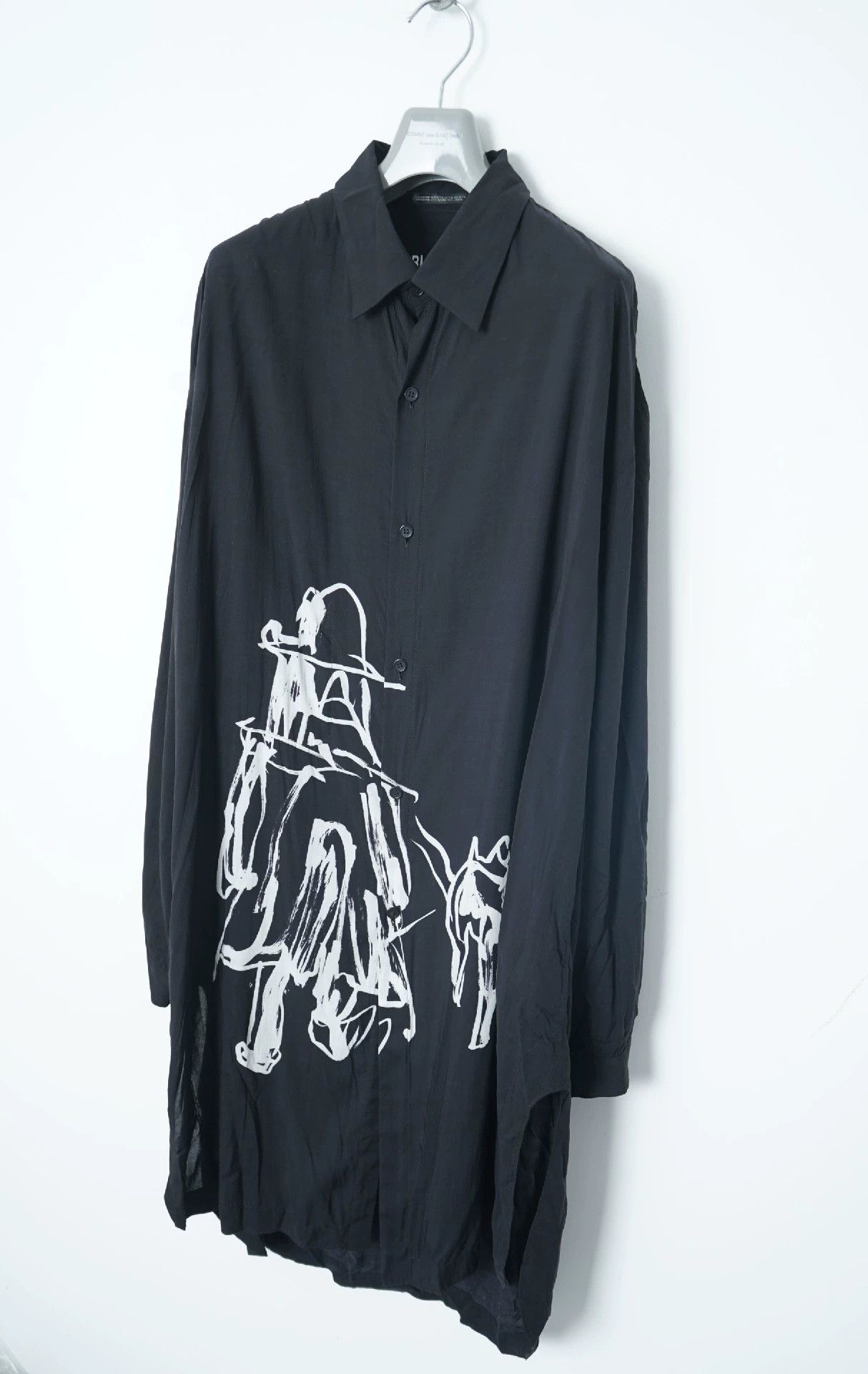 Yohji Yamamoto Yohji Yamamoto Dog Walking Shirt - -DMC Size US M / EU 48-50 / 2 - 2 Thumbnail