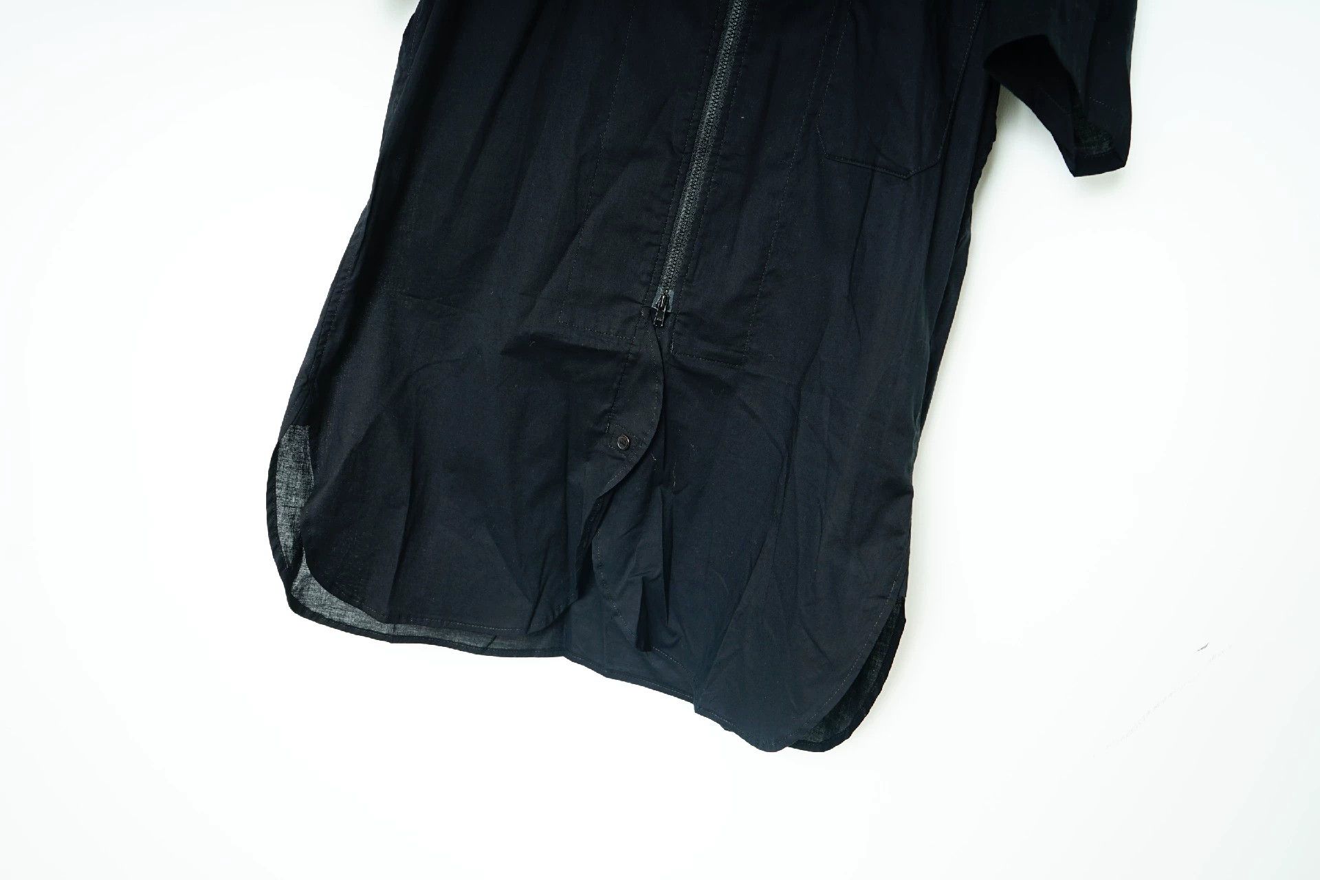 Yohji Yamamoto Yohji Yamamoto High-Neck Short-Sleeved Shirt - -DMC Size US M / EU 48-50 / 2 - 6 Thumbnail