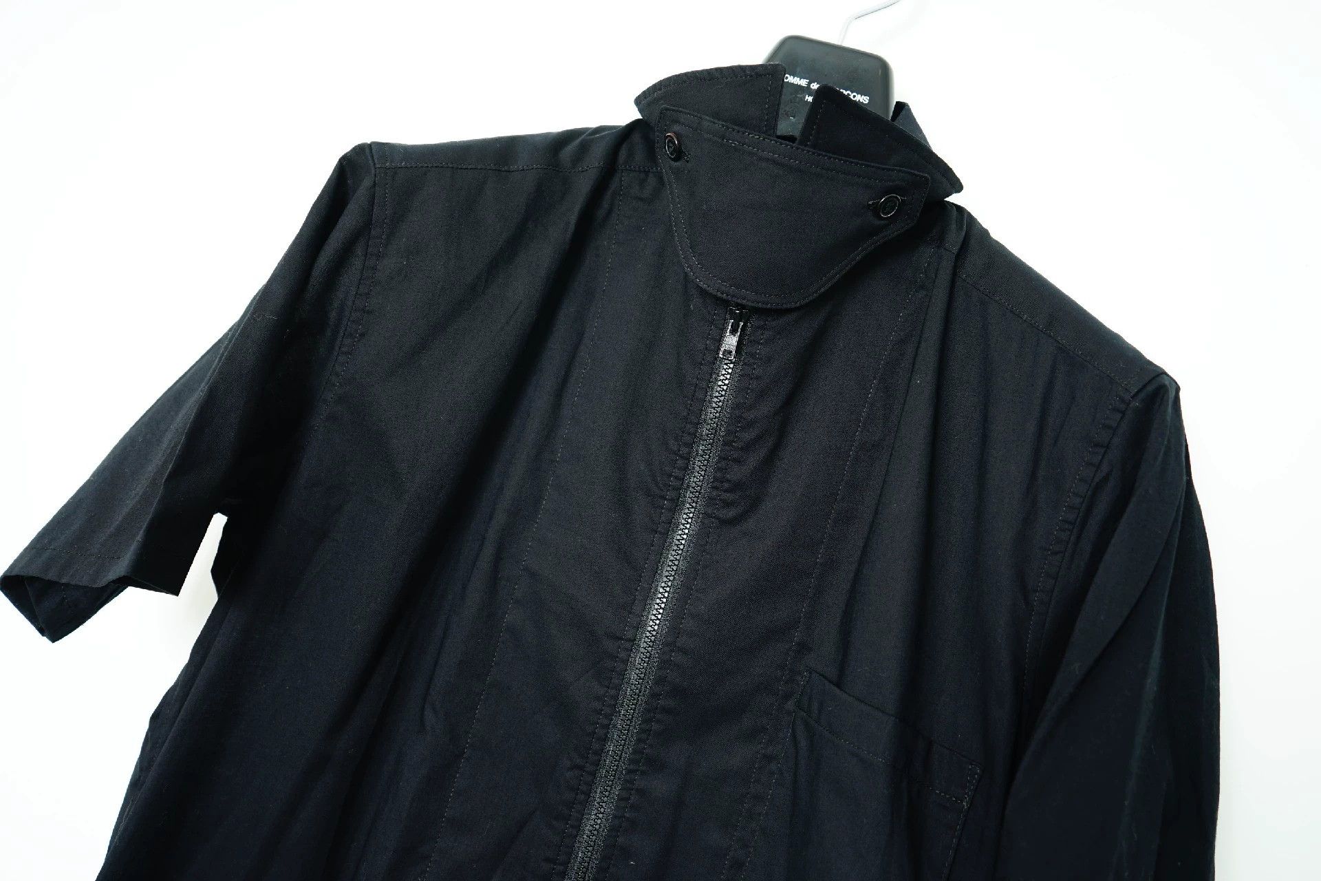 Yohji Yamamoto Yohji Yamamoto High-Neck Short-Sleeved Shirt - -DMC Size US M / EU 48-50 / 2 - 4 Thumbnail