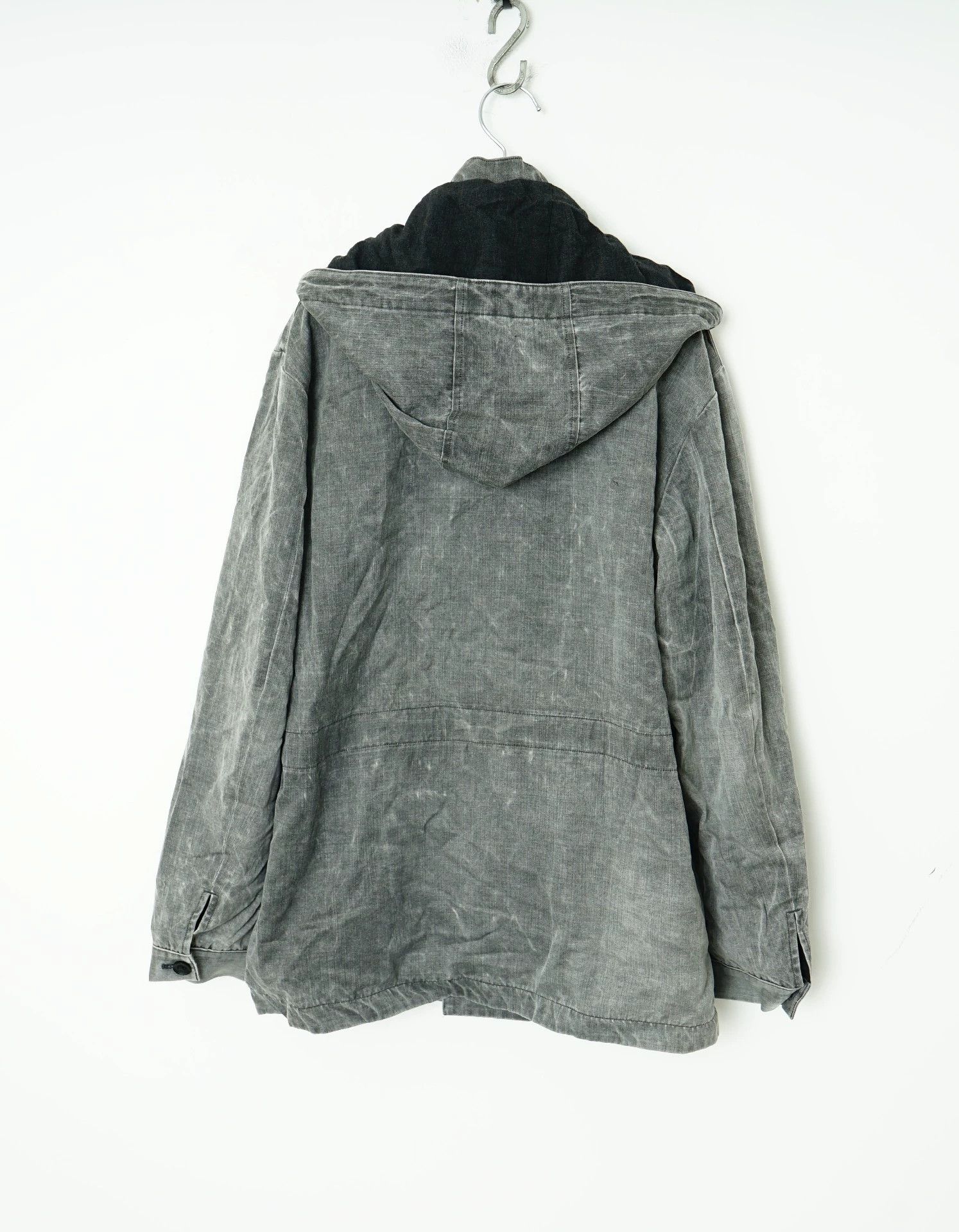 Yohji Yamamoto Yohji Yamamoto Loose Heavy Wash Hooded Jacket - -DMC Size US L / EU 52-54 / 3 - 7 Thumbnail