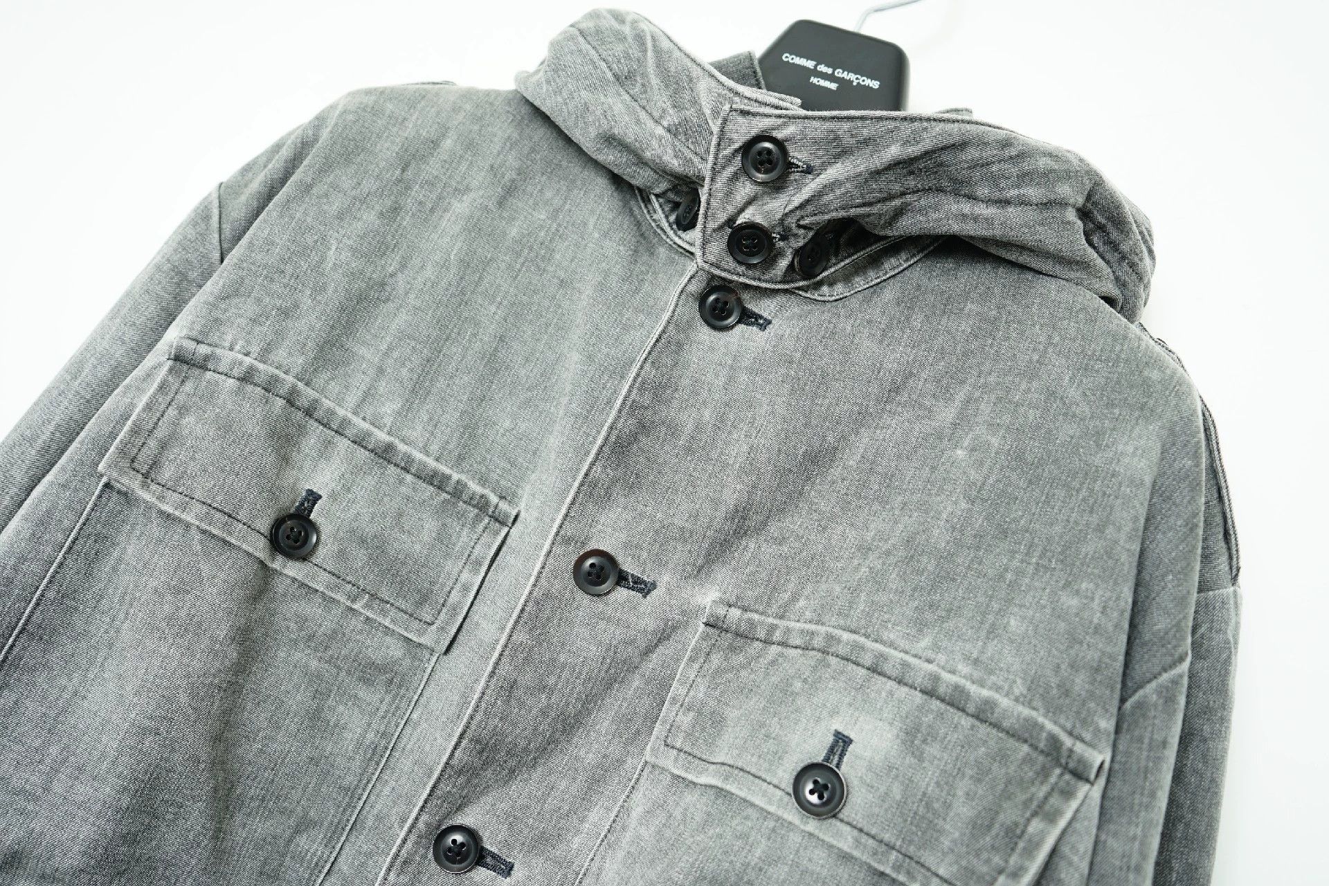 Yohji Yamamoto Yohji Yamamoto Loose Heavy Wash Hooded Jacket - -DMC Size US L / EU 52-54 / 3 - 5 Thumbnail