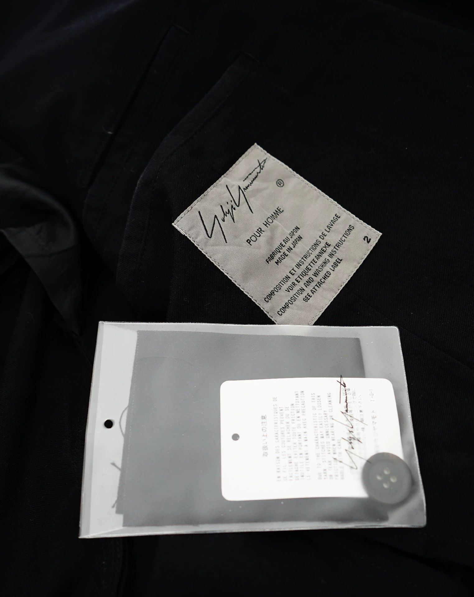 Yohji Yamamoto Yohji Yamamoto Collarless Mid-Length Coat - -DMC Size US M / EU 48-50 / 2 - 8 Thumbnail