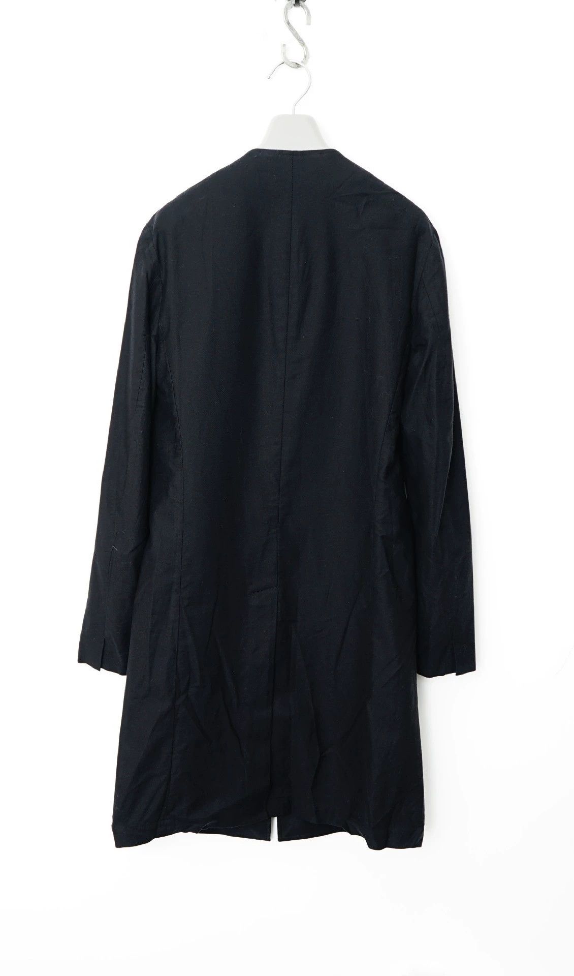 Yohji Yamamoto Yohji Yamamoto Collarless Mid-Length Coat - -DMC Size US M / EU 48-50 / 2 - 7 Thumbnail