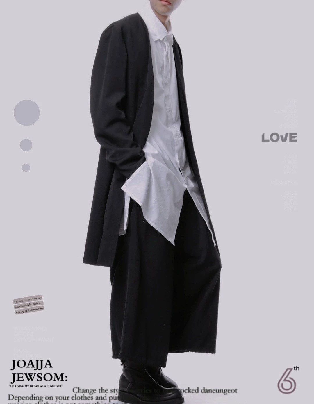 Yohji Yamamoto Yohji Yamamoto Collarless Mid-Length Coat - -DMC Size US M / EU 48-50 / 2 - 3 Thumbnail