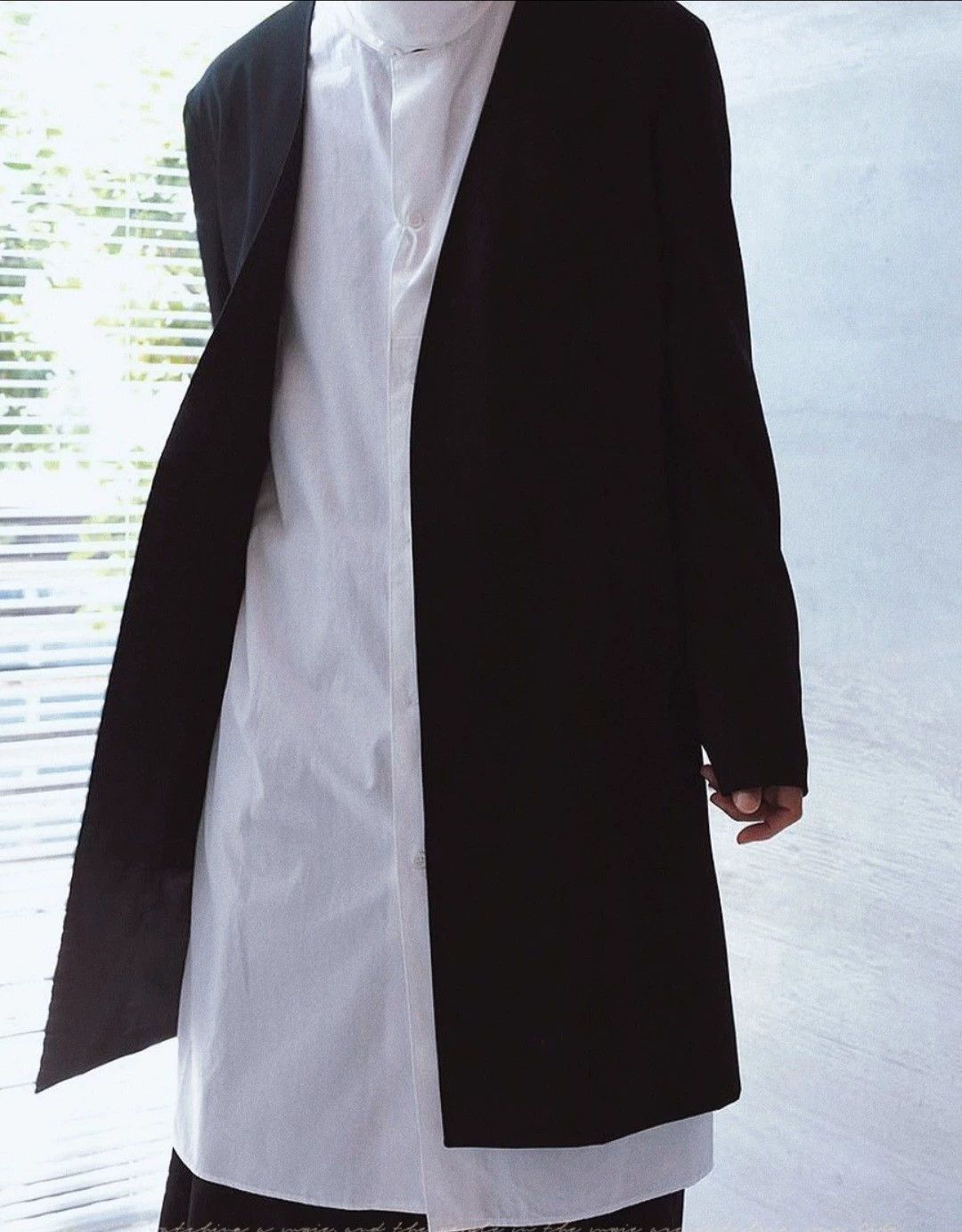Yohji Yamamoto Yohji Yamamoto Collarless Mid-Length Coat - -DMC Size US M / EU 48-50 / 2 - 2 Thumbnail