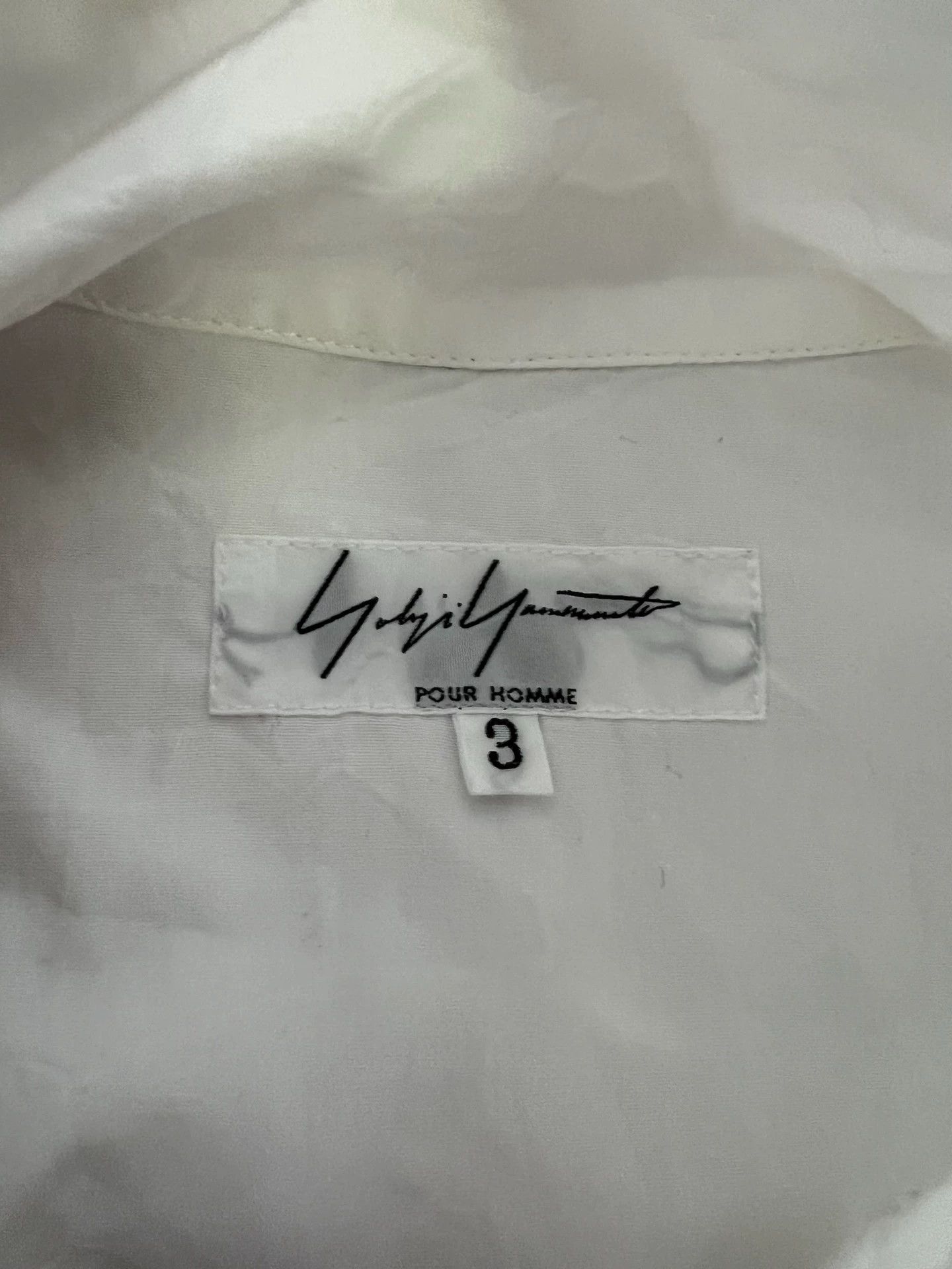 Yohji Yamamoto Yohji Yamamoto White Turtleneck Shaped Shirt - -DMC Size US L / EU 52-54 / 3 - 4 Thumbnail