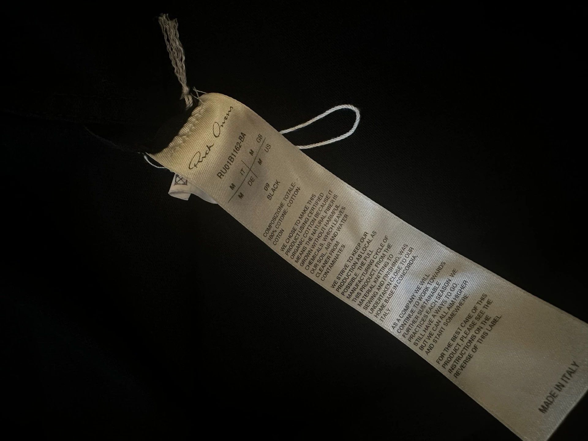 Rick Owens Rick Owens brand new classic TeeT t-shirt - -DMC Size US M / EU 48-50 / 2 - 4 Thumbnail