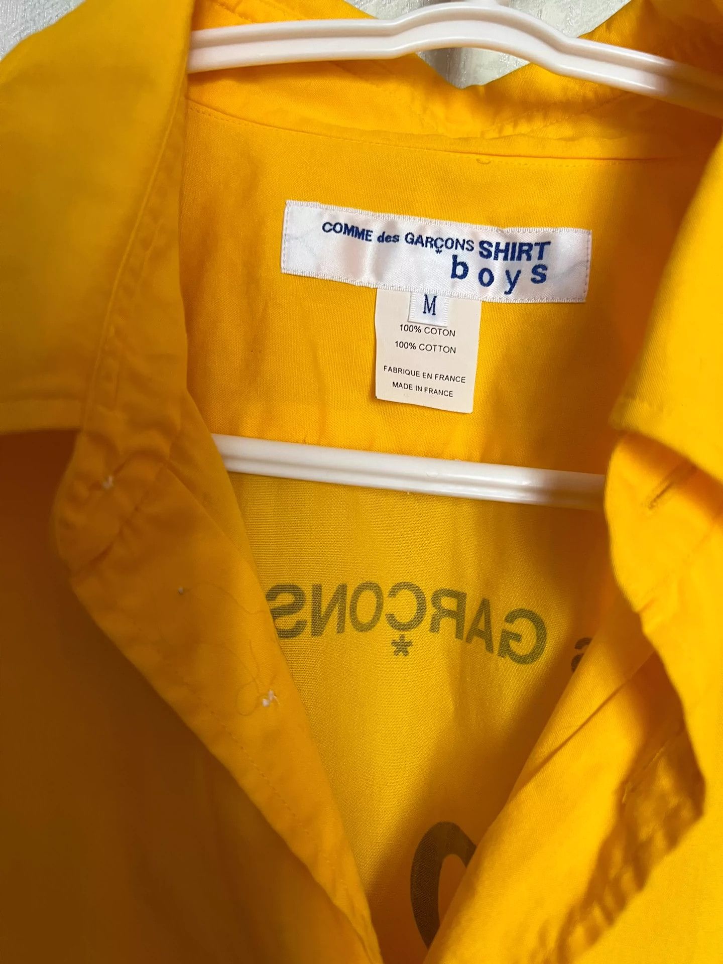 Comme des Garcons Comme Des Garcons Yellow slogan shirt -DMC Size US M / EU 48-50 / 2 - 3 Thumbnail