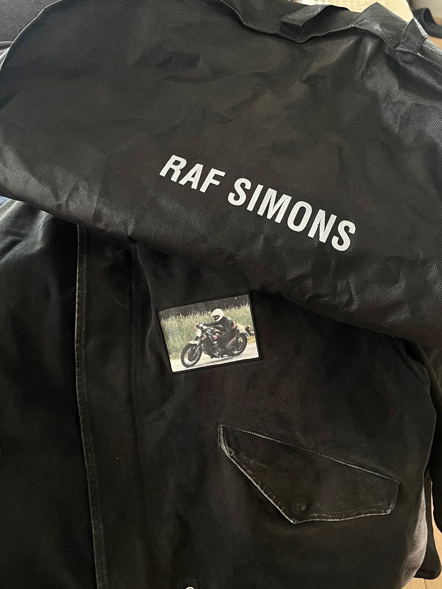 Raf Simons 21ss Patch Wash Used Parka Coat -DMC