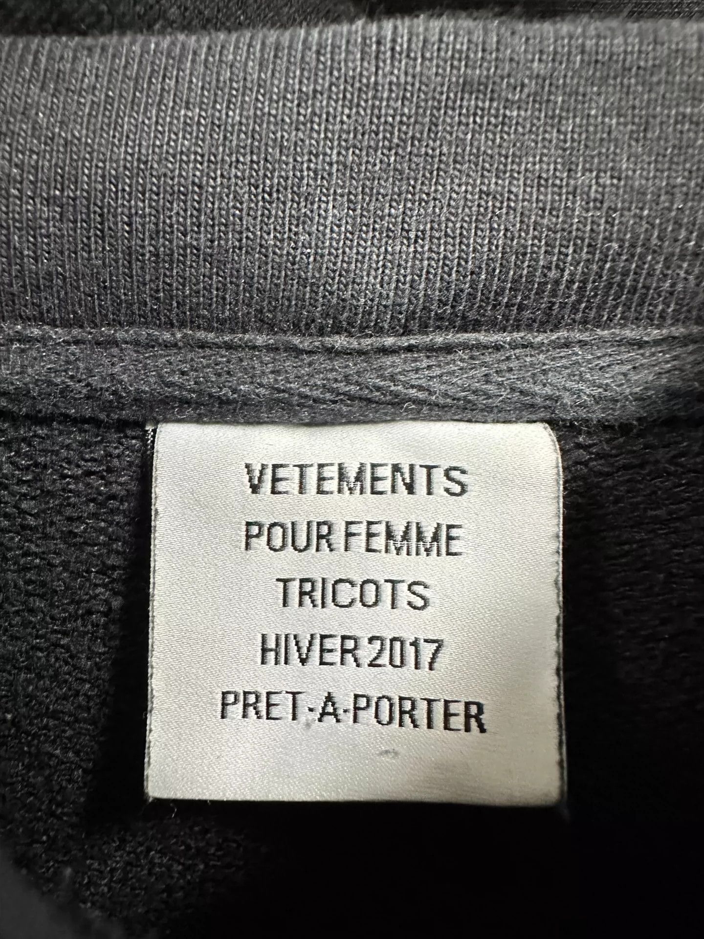 Vetements Vetements AW2017 spliced short sleehoodie sweatshirt -DMC Size US S / EU 44-46 / 1 - 5 Thumbnail