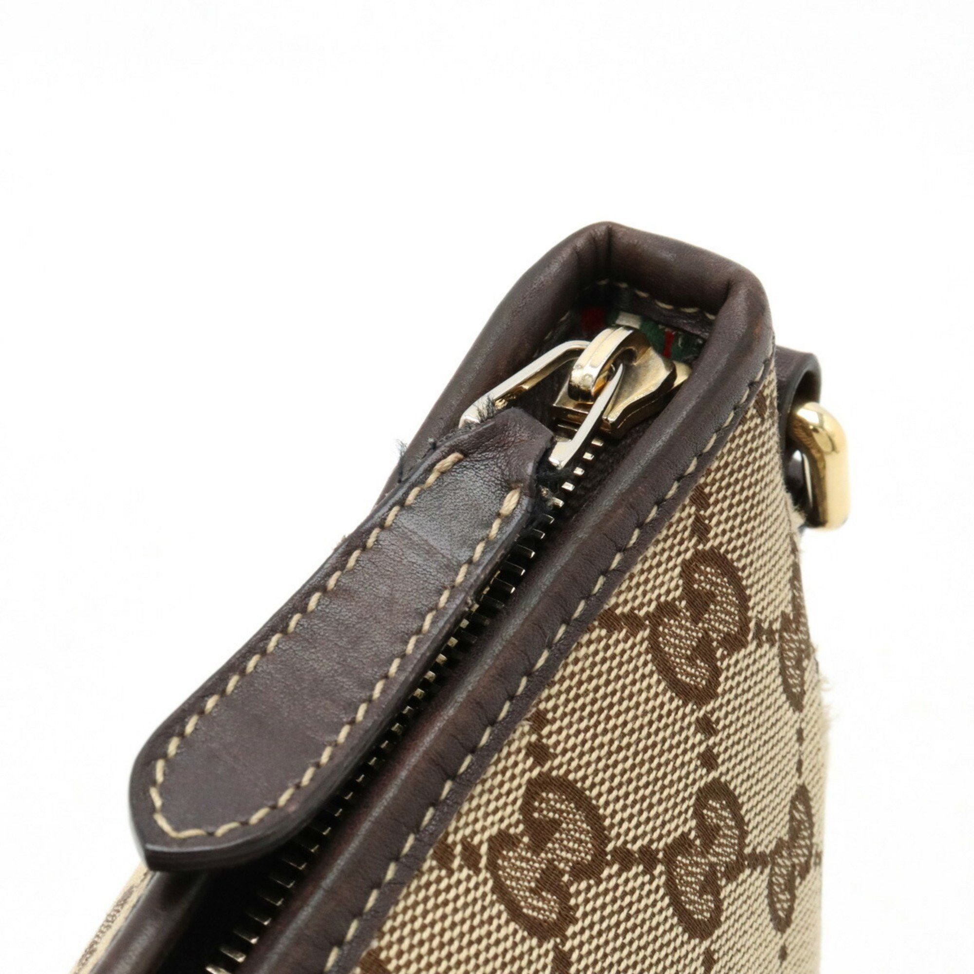 Gucci Gg Canvas Brown Canvas Shoulder Bag (Pre-Owned) Size ONE SIZE - 6 Thumbnail