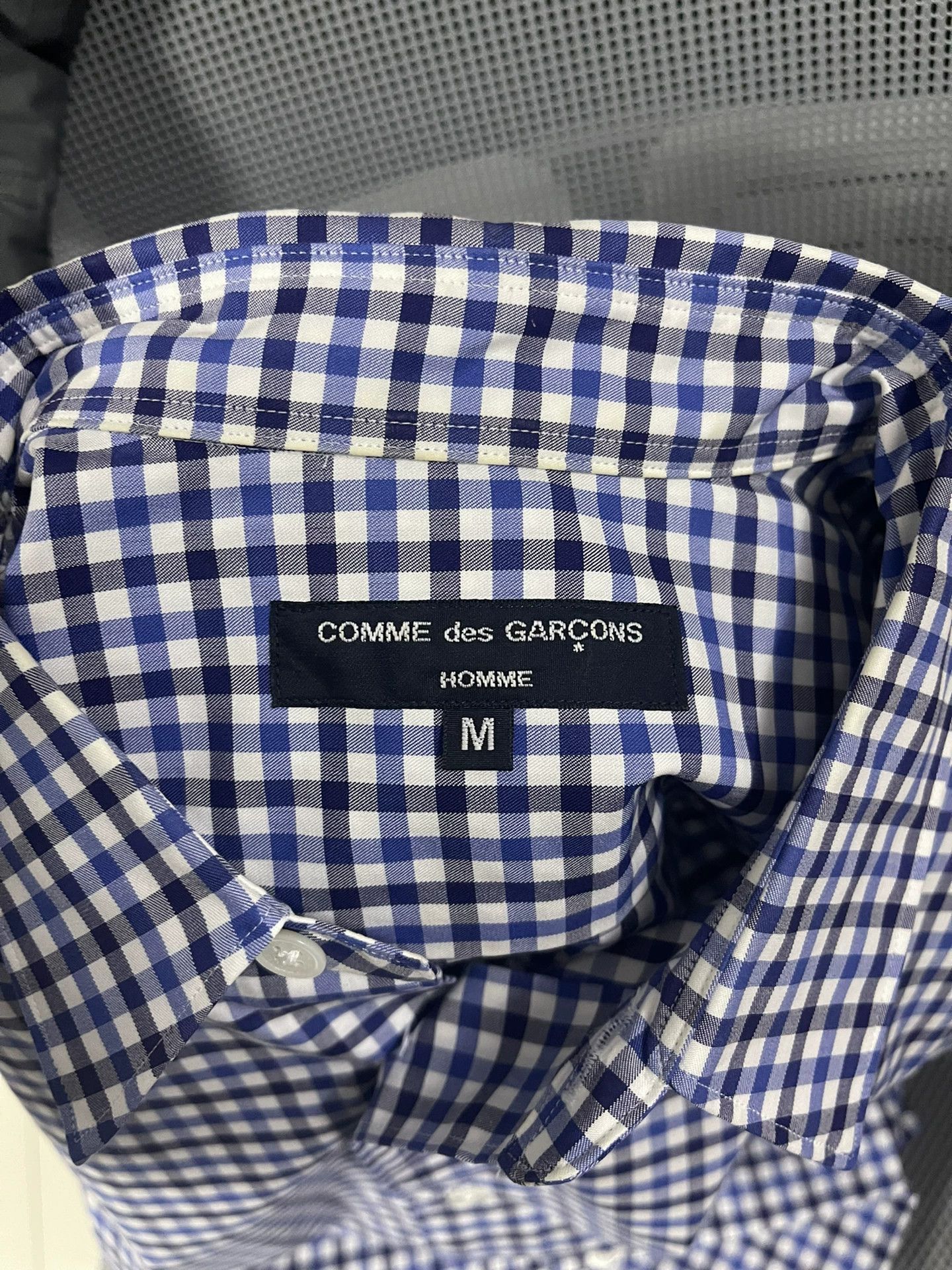 Comme des Garcons Comme Des Garcons Blue white black checkered shirt -DMC Size US M / EU 48-50 / 2 - 4 Thumbnail