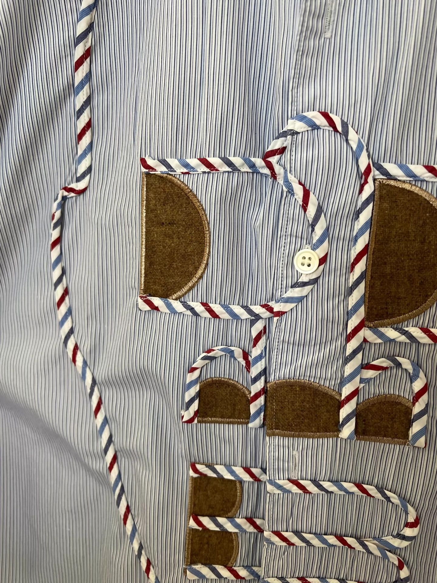 Comme des Garcons Comme Des Garcons Striped back zipper shirt -DMC Size US M / EU 48-50 / 2 - 5 Thumbnail