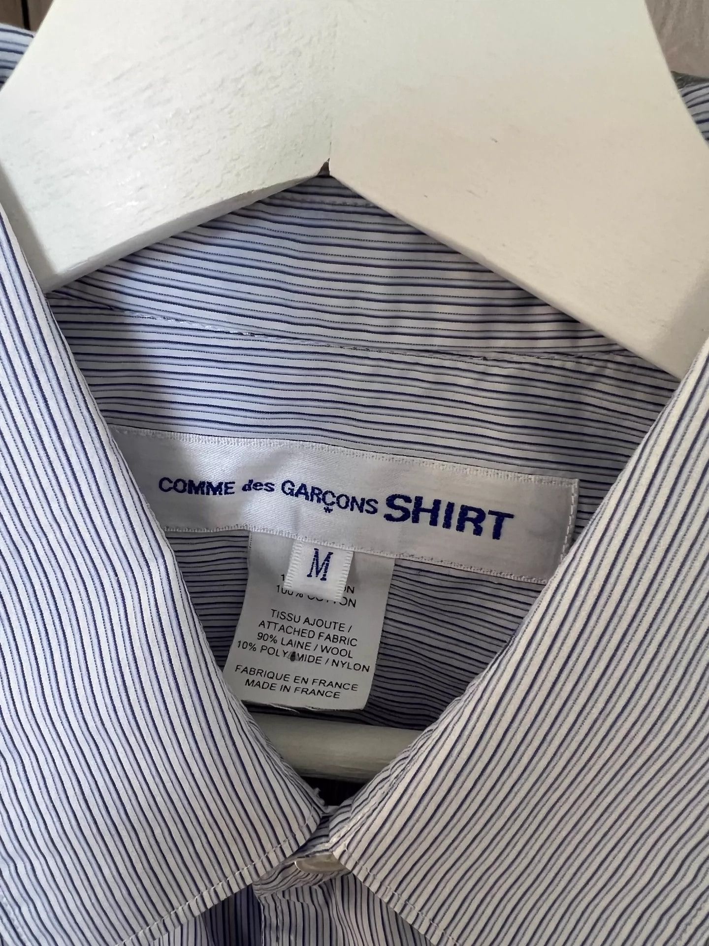 Comme des Garcons Comme Des Garcons Striped back zipper shirt -DMC Size US M / EU 48-50 / 2 - 3 Thumbnail