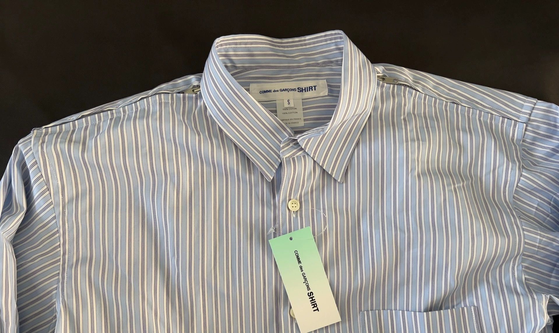 Comme des Garcons Comme Des Garcons Striped back zipper shirt -DMC Size US S / EU 44-46 / 1 - 2 Thumbnail