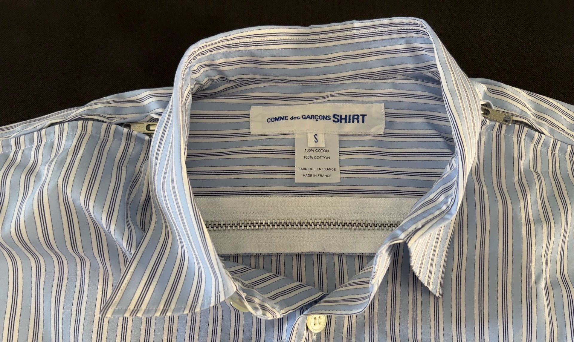 Comme des Garcons Comme Des Garcons Striped back zipper shirt -DMC Size US S / EU 44-46 / 1 - 3 Thumbnail