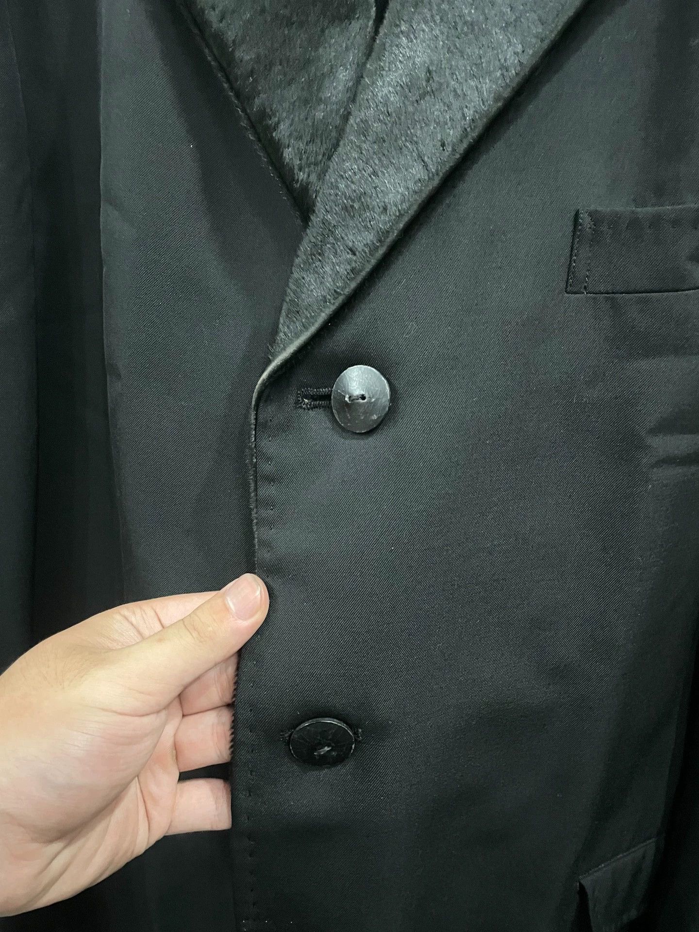 Yohji Yamamoto 2002Aw Wings Fur Collar Suit - -DMC