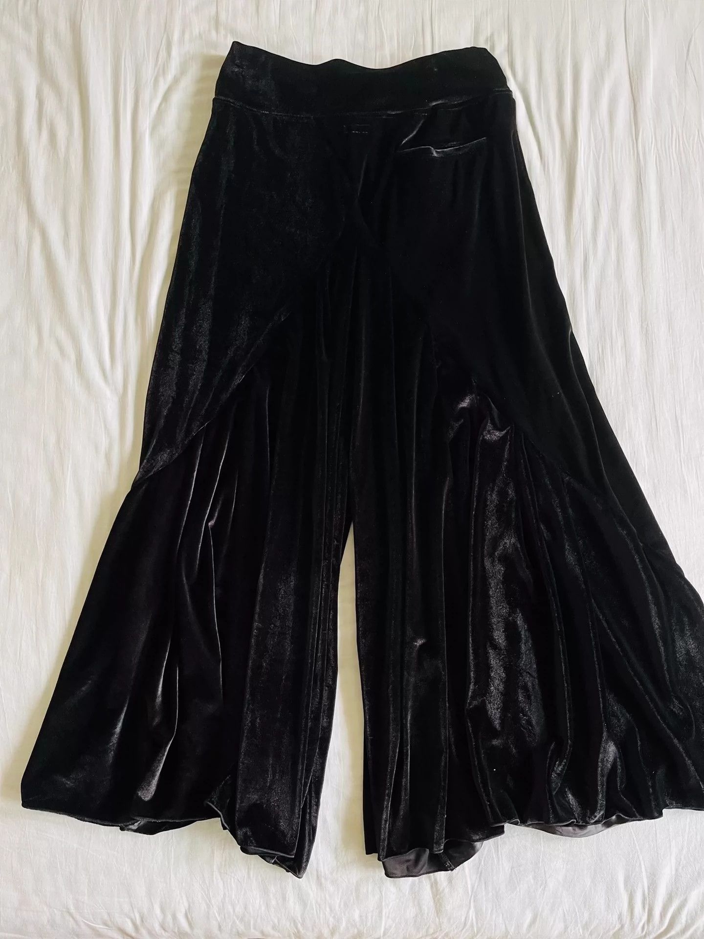 Kapital Kapital Black Velvet Long Culottes - -DMC Size US 30 / EU 46 - 3 Thumbnail