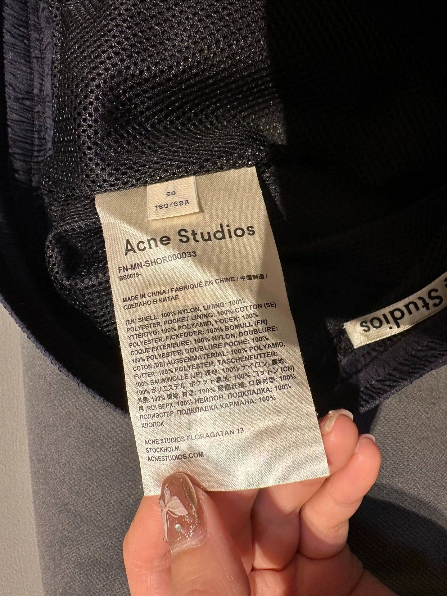 Acne Studios ACNE STUDIOS men's shorts - -DMC Size US 34 / EU 50 - 4 Thumbnail