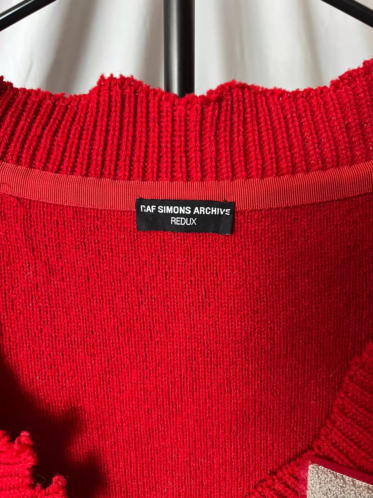 Raf Simons Raf Simons red silhouette sweater -DMC Size US S / EU 44-46 / 1 - 7 Thumbnail