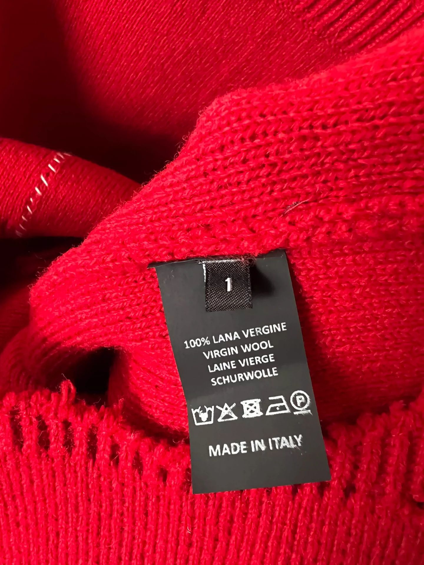 Raf Simons Raf Simons red silhouette sweater -DMC Size US S / EU 44-46 / 1 - 4 Thumbnail