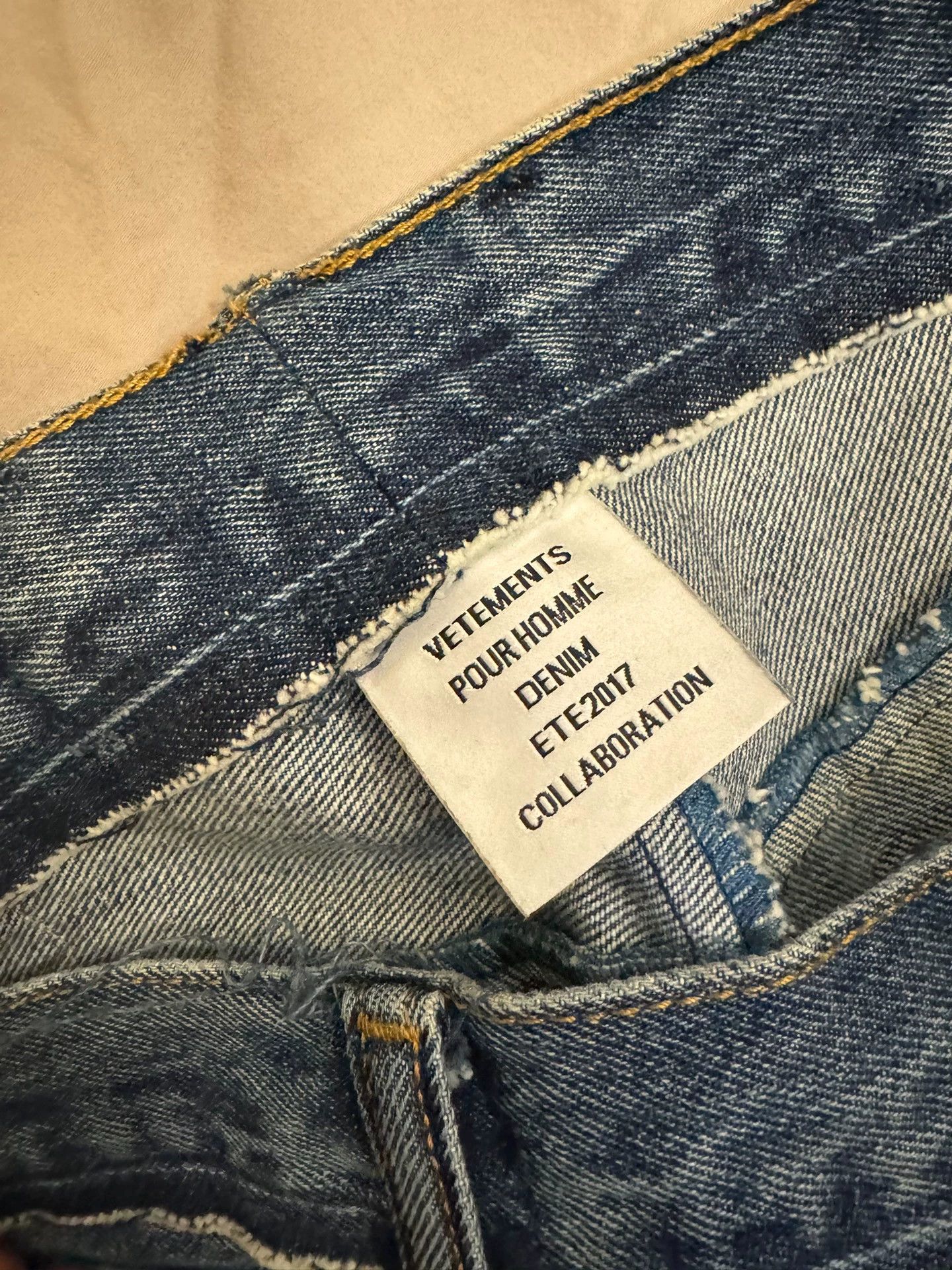 Vetements Veterment X Levi's Classic Collaboration Jeans -DMC Size US 34 / EU 50 - 3 Thumbnail