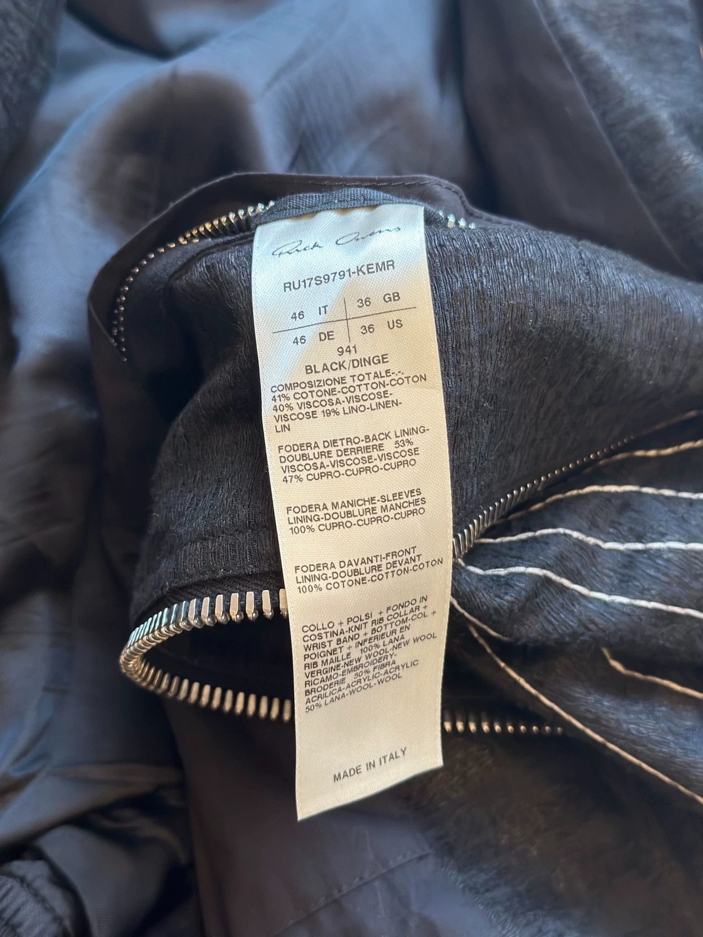 Rick Owens Rick Owens Ray ma1 Jacket - -DMC Size US S / EU 44-46 / 1 - 8 Thumbnail