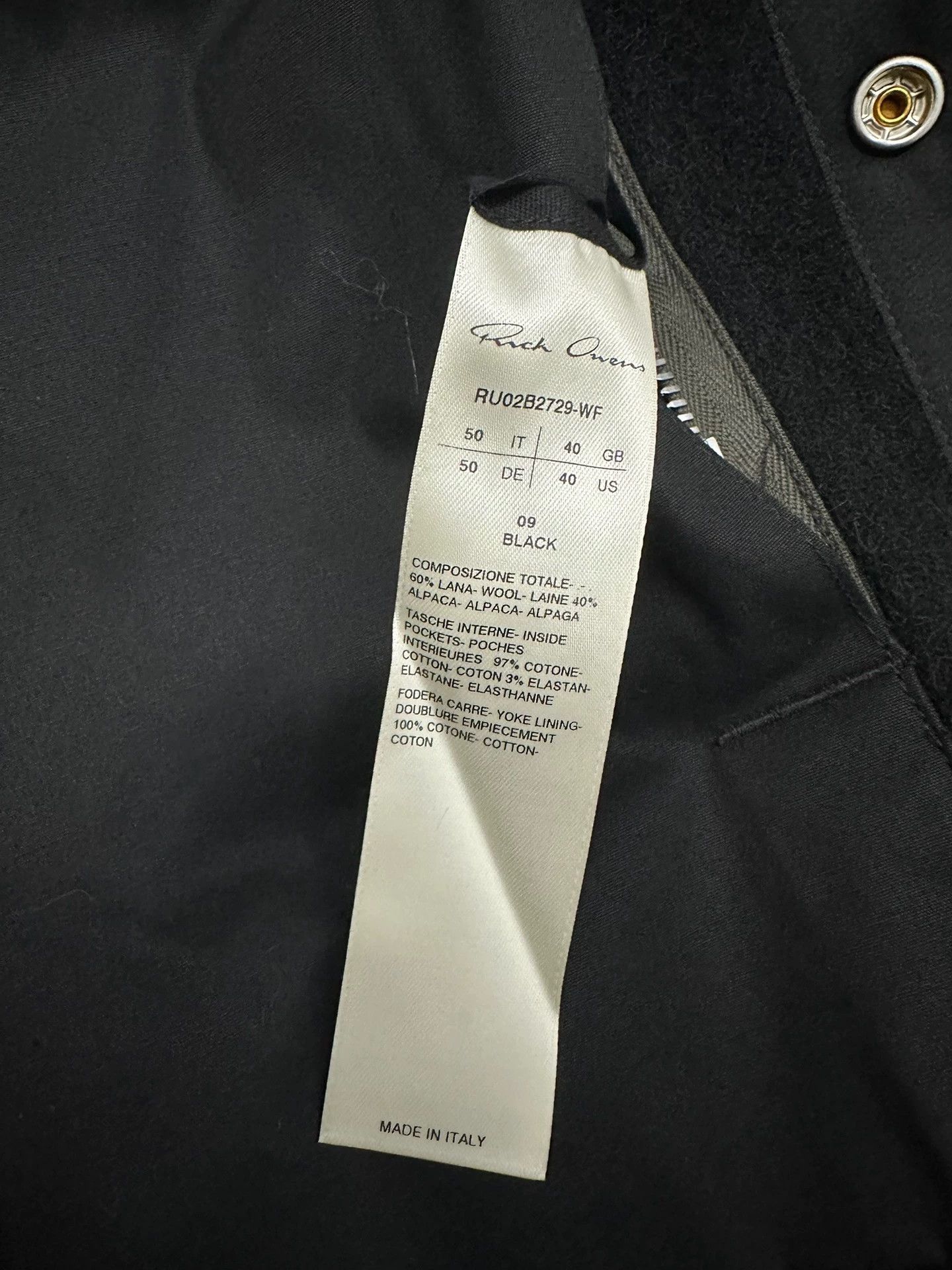 Rick Owens Rick owens wool jacket - -DMC Size US L / EU 52-54 / 3 - 3 Thumbnail