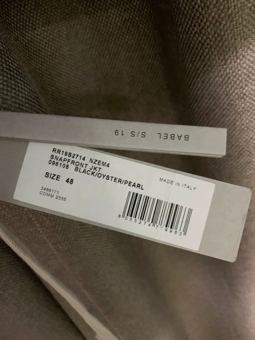 Rick Owens Rick owens 19sBabel season show jacket - -DMC Size US M / EU 48-50 / 2 - 5 Thumbnail