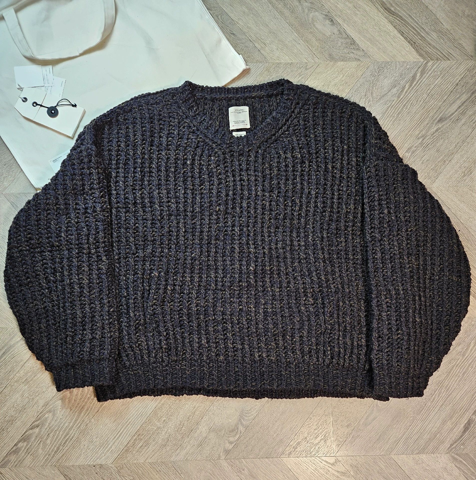 Visvim VISVIM 20AW AMPLUS CREW L/S HAND-KNIT (N.D.) hand woven mu -DMC Size US XL / EU 56 / 4 - 2 Thumbnail