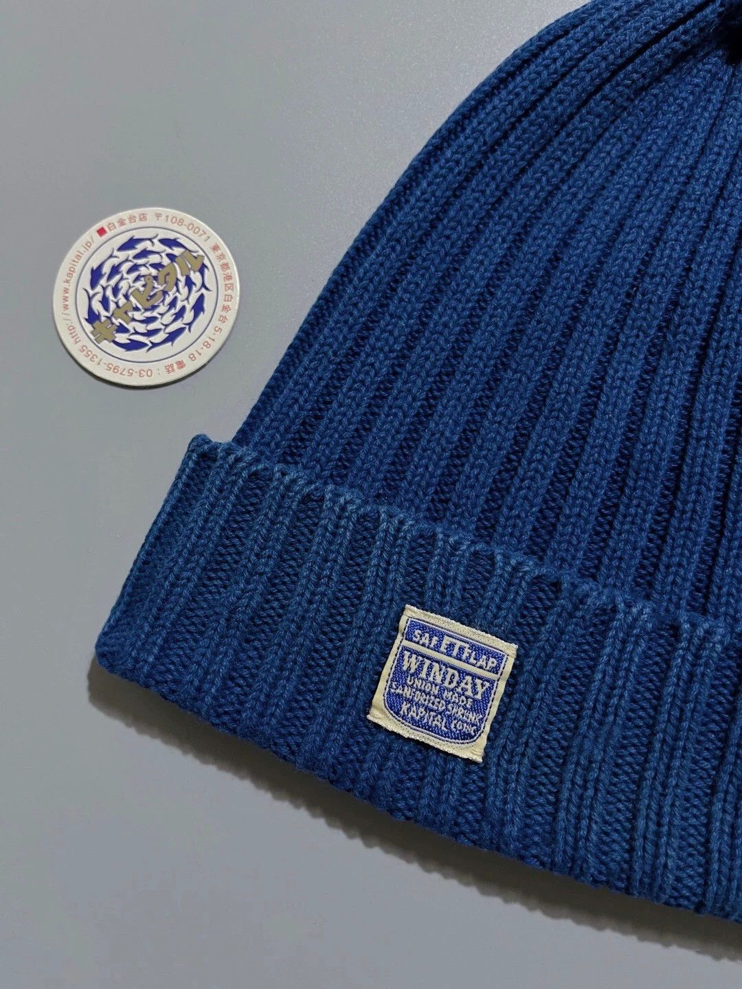 Kapital Kapital Hirata Blue Dyed Cowboy Flying Hat Ear Protector -DMC Size ONE SIZE - 3 Thumbnail