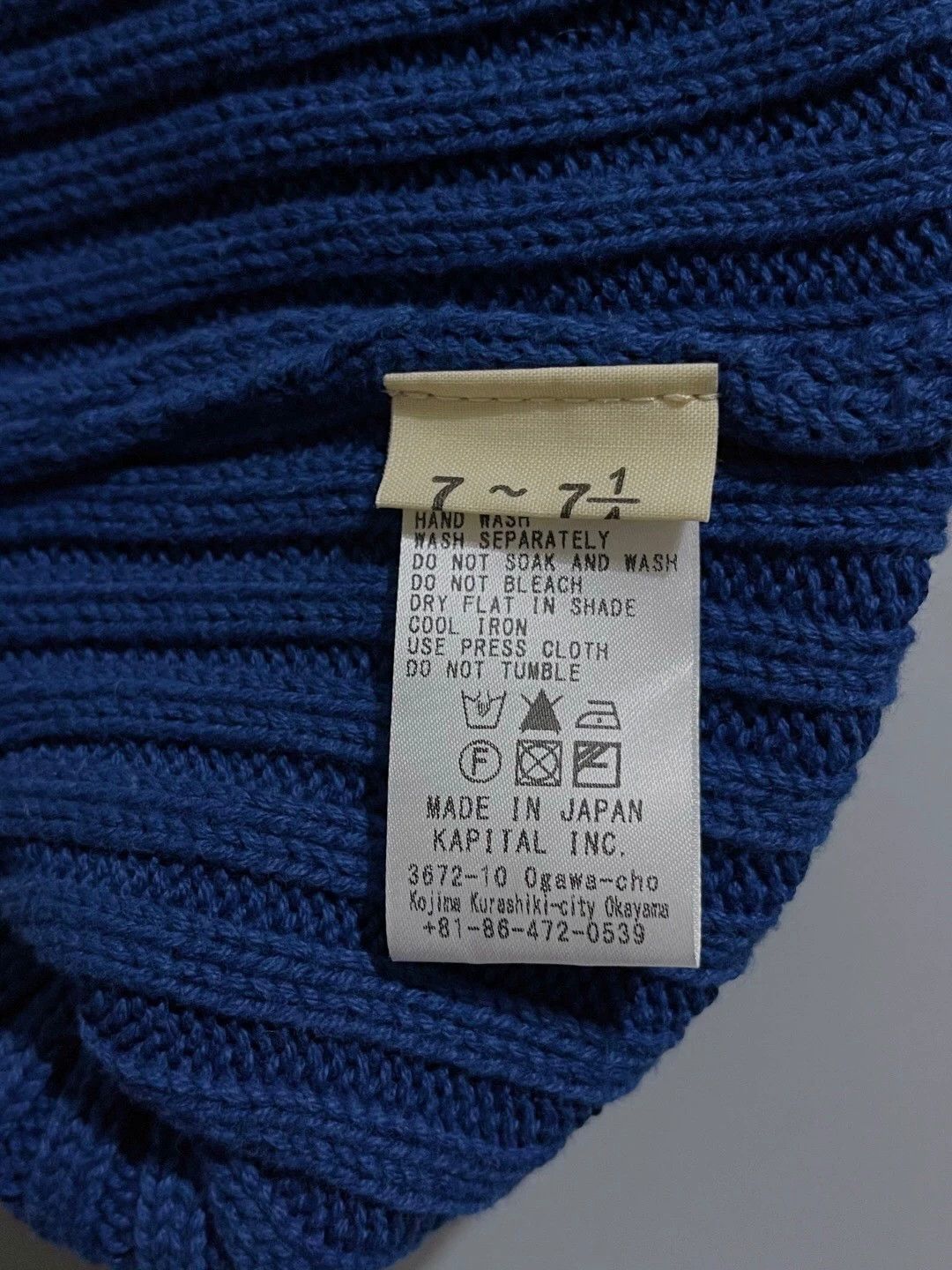 Kapital Kapital Hirata Blue Dyed Cowboy Flying Hat Ear Protector -DMC Size ONE SIZE - 6 Thumbnail